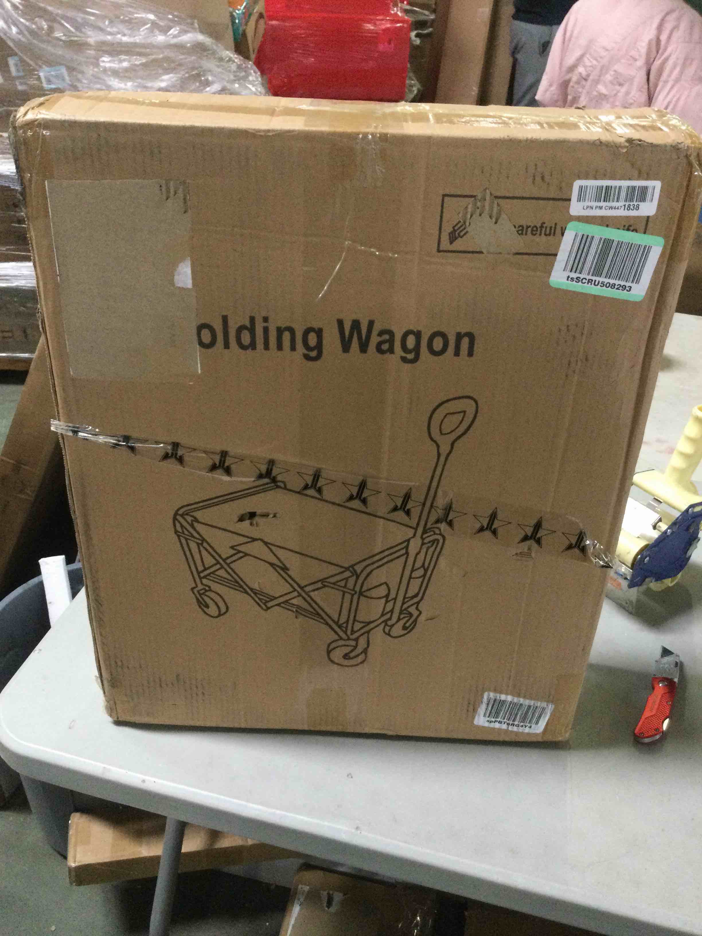 collapsible folding wagon (black)