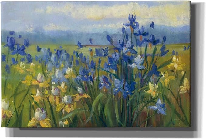 blue and yellow flower field V2