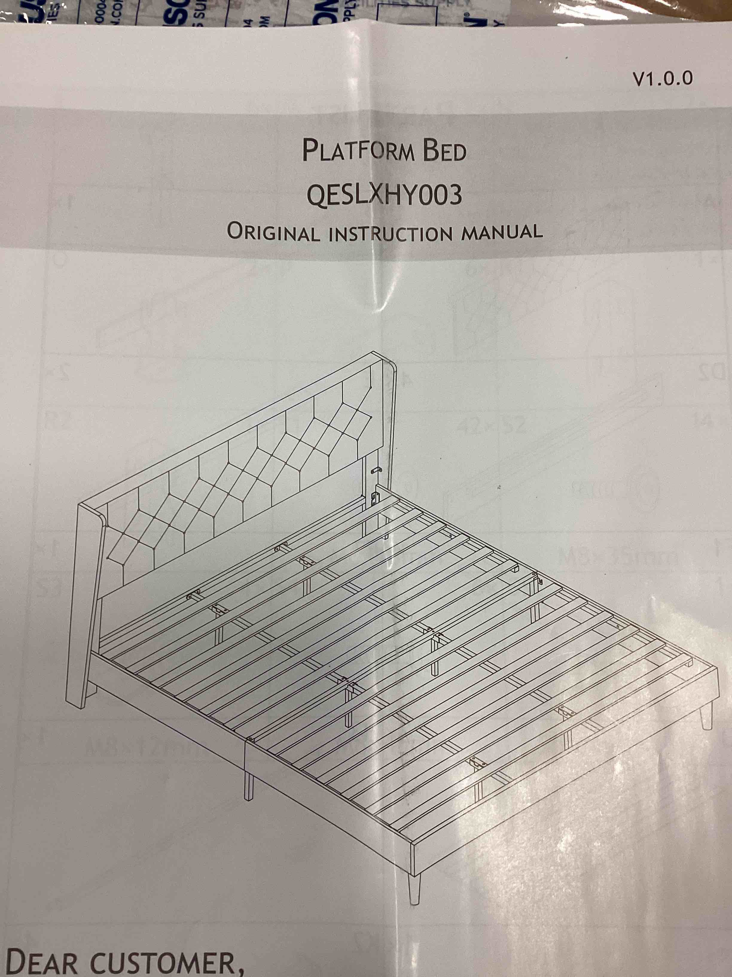 platform bed QESLXHY003