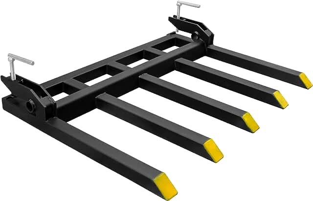 Yitamotor Clamp on Debris Forks 48 Bucket 2500 lbs 