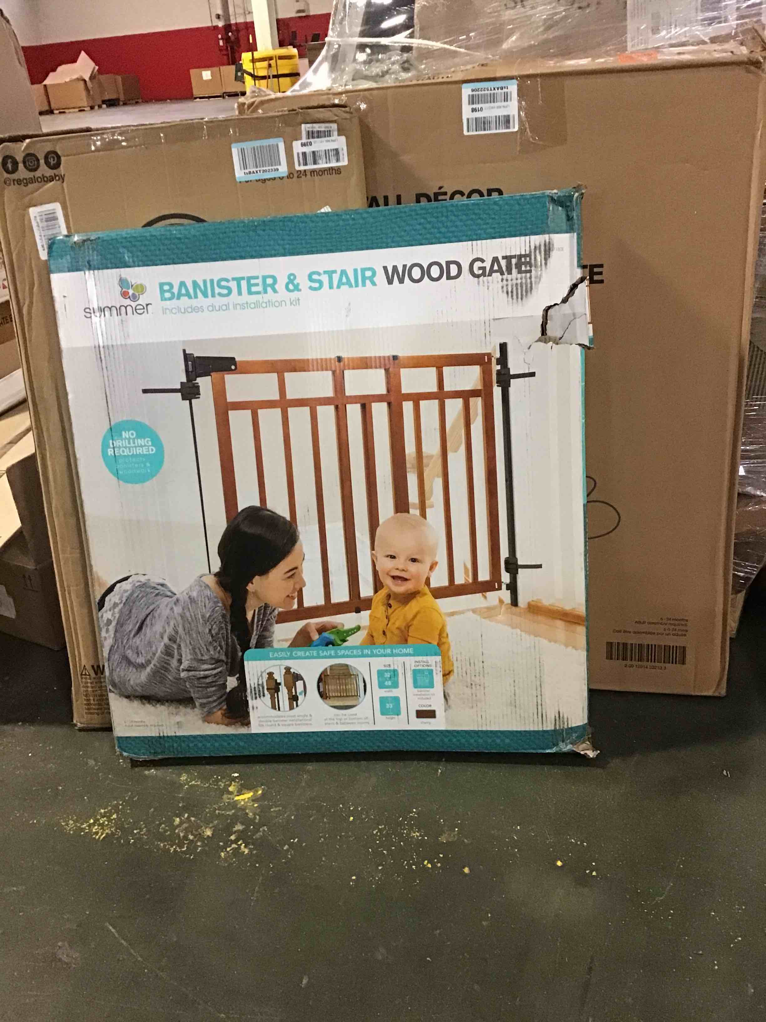 Assorted size and style safety gates 