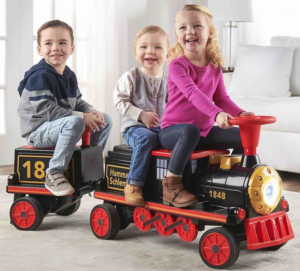 The Hammacher Schlemmer Three Passenger Electric Ride On Train