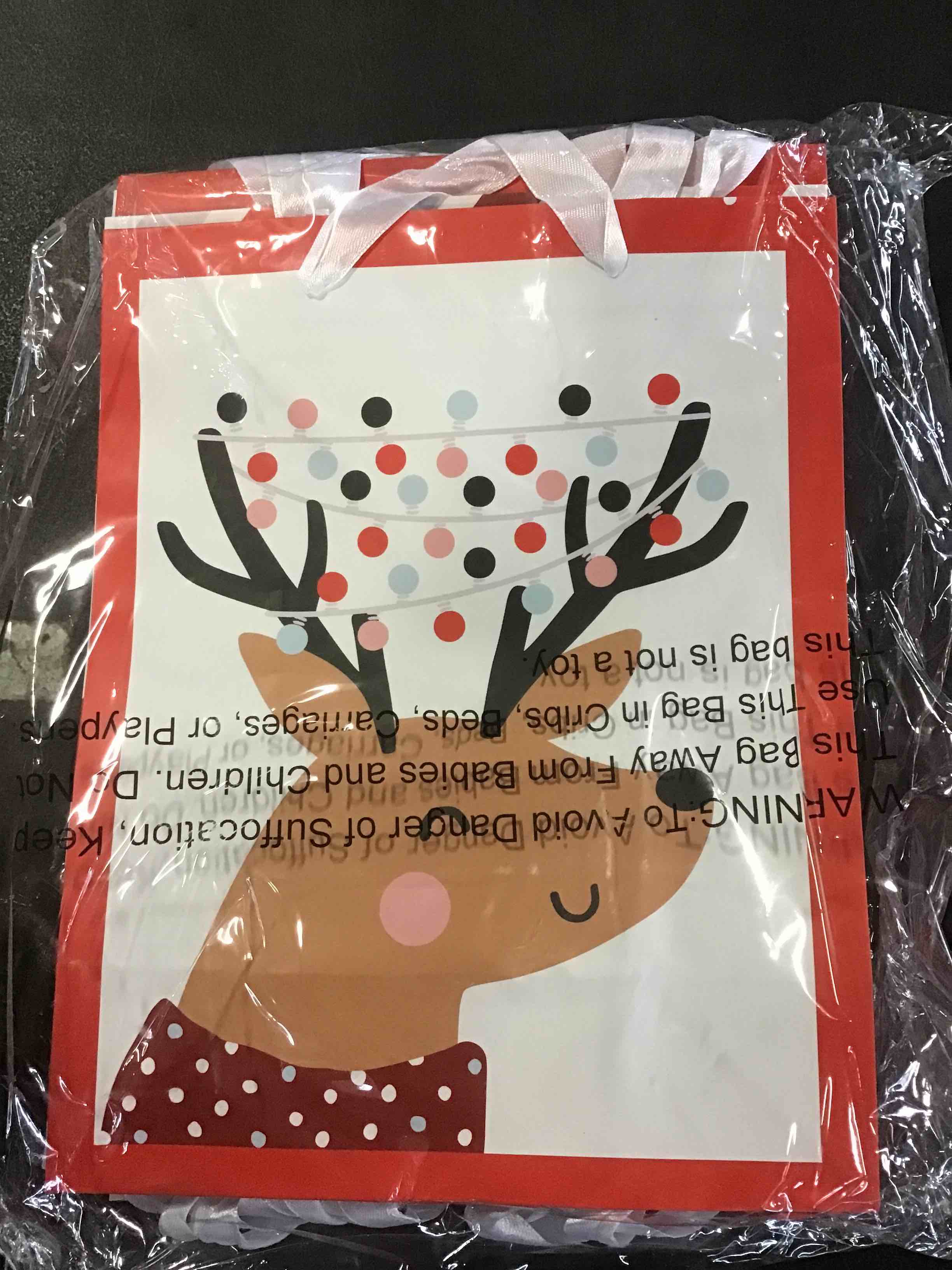 Excello Global 30 Colorful Christmas Gift Bags (3 pack 