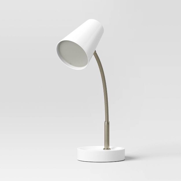 3x LED Room Essentials Table Task Lamp Campanula White *READ DESCRIPTION* 