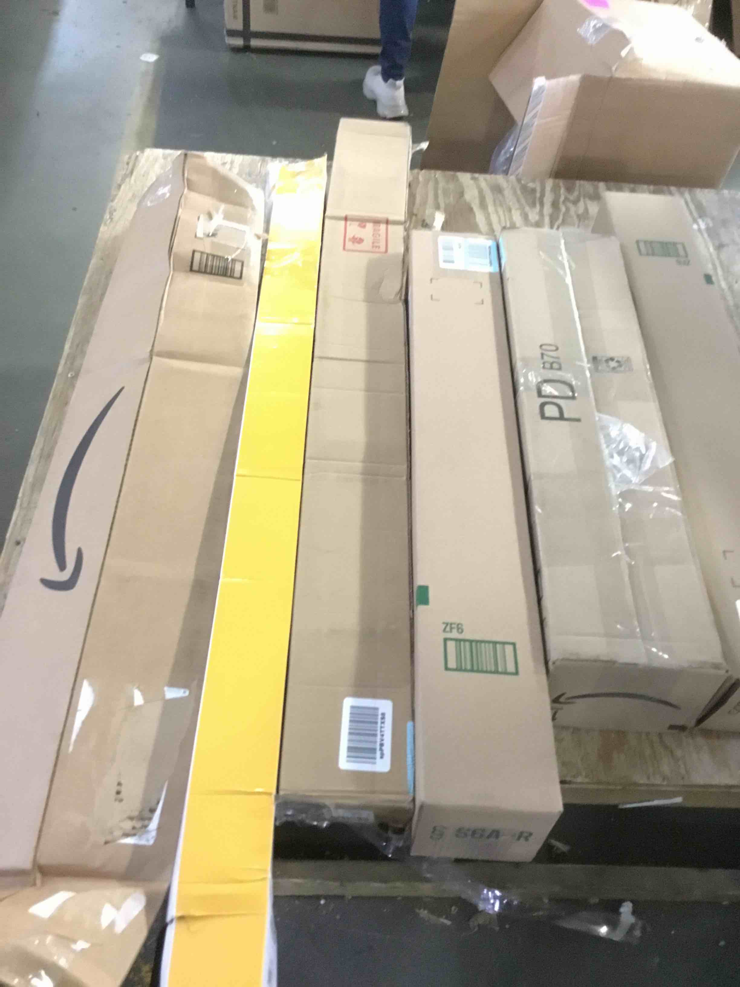 assorted miscellaneous items (curtain rods,cellular shade and more)