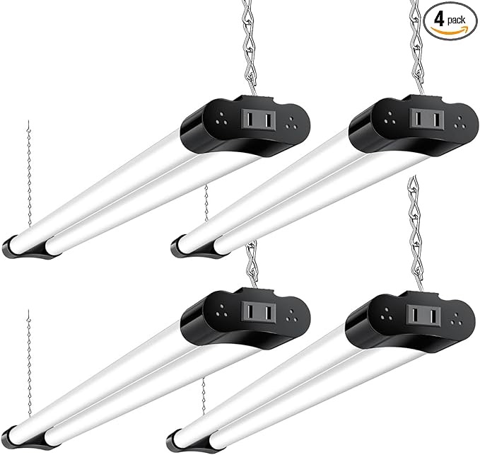 KNATFO LED Shop Light 4FT 120W, Linkable LED Light Fixture ,6-pack