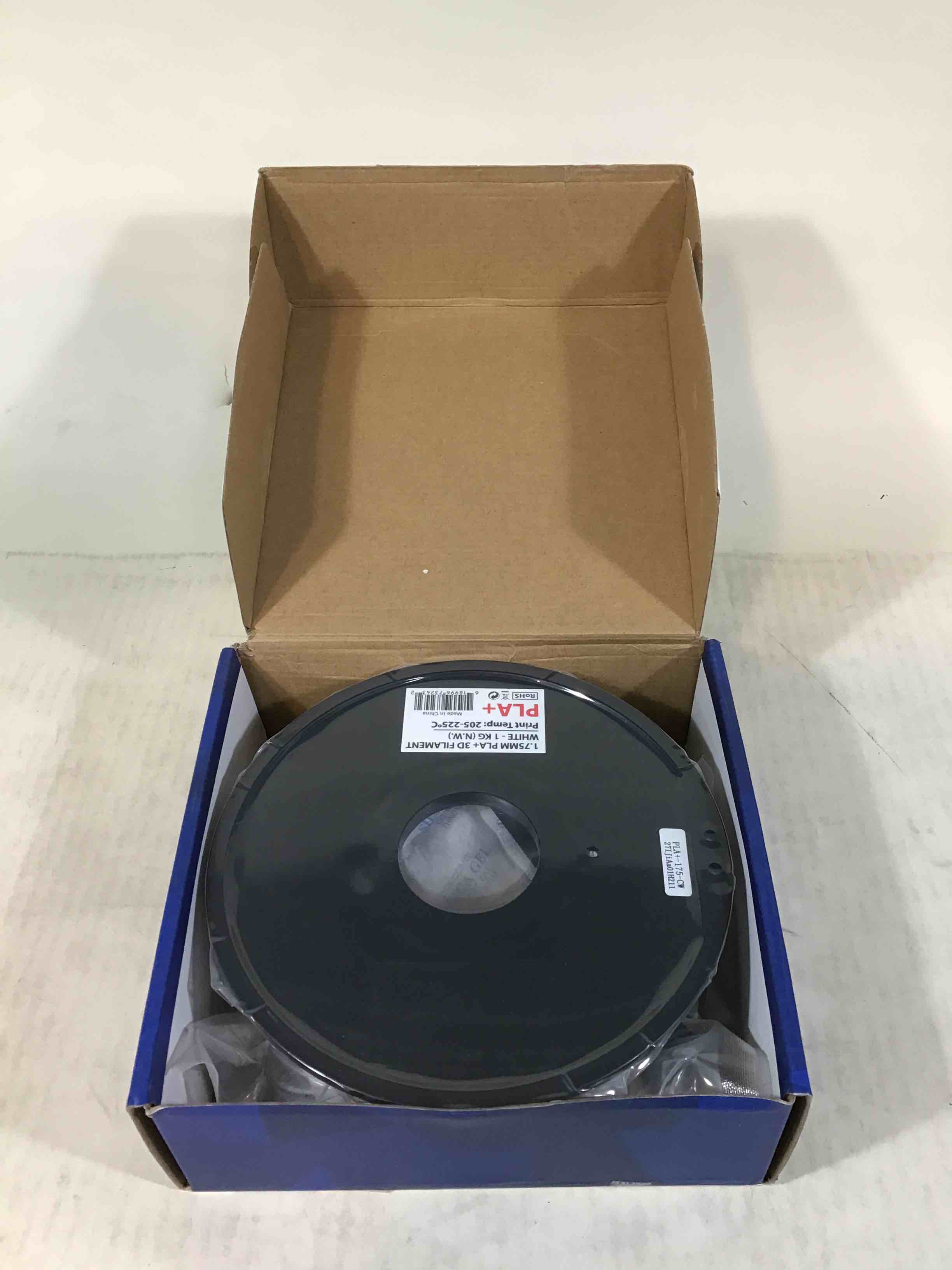 inland 1.75mm white pla 3d printer filament - 1kg spool (2.2 lbs)