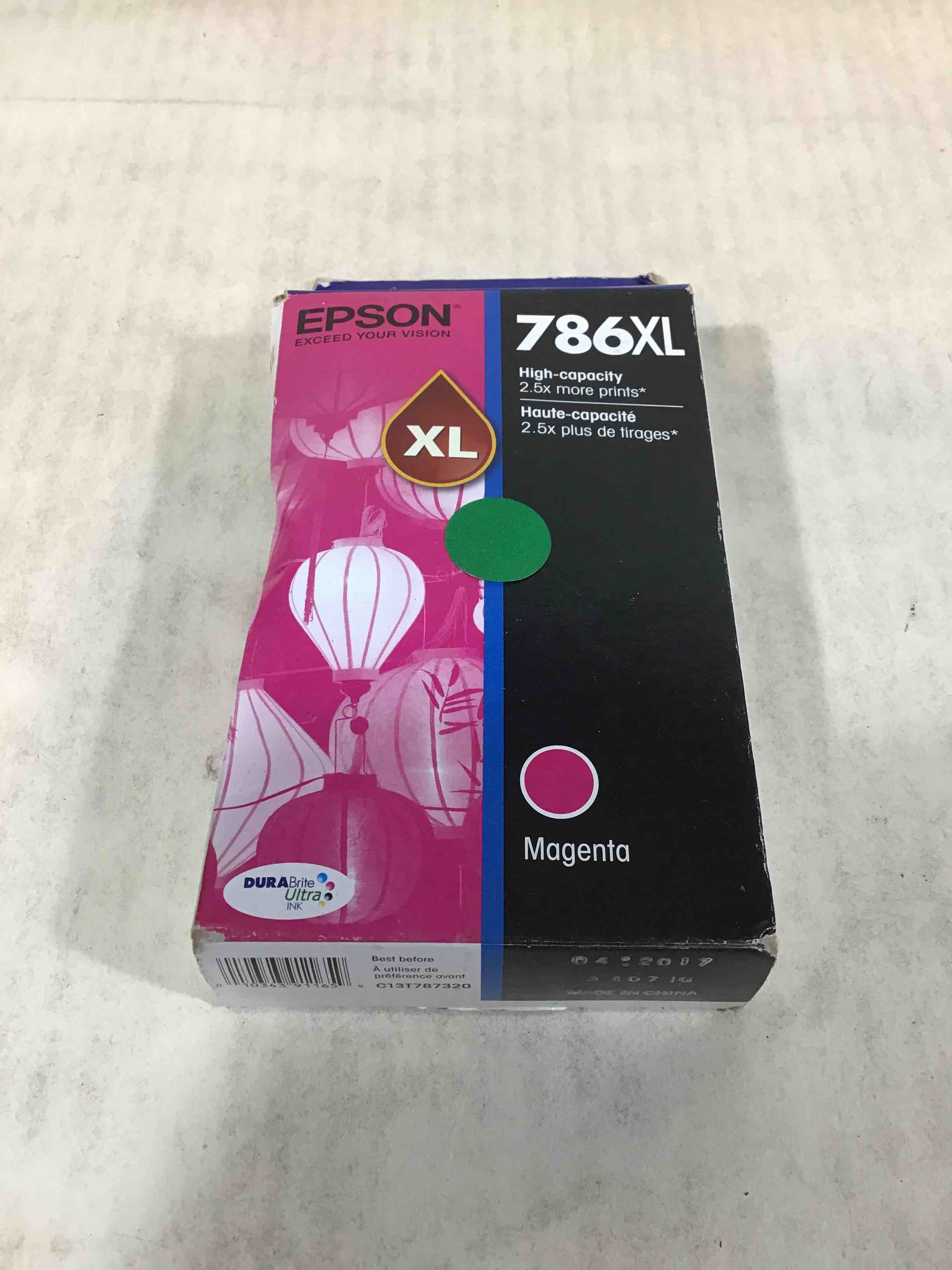 Epson DURABrite® Ultra T786XL320-S High-Yield Magenta Ink Cartridge