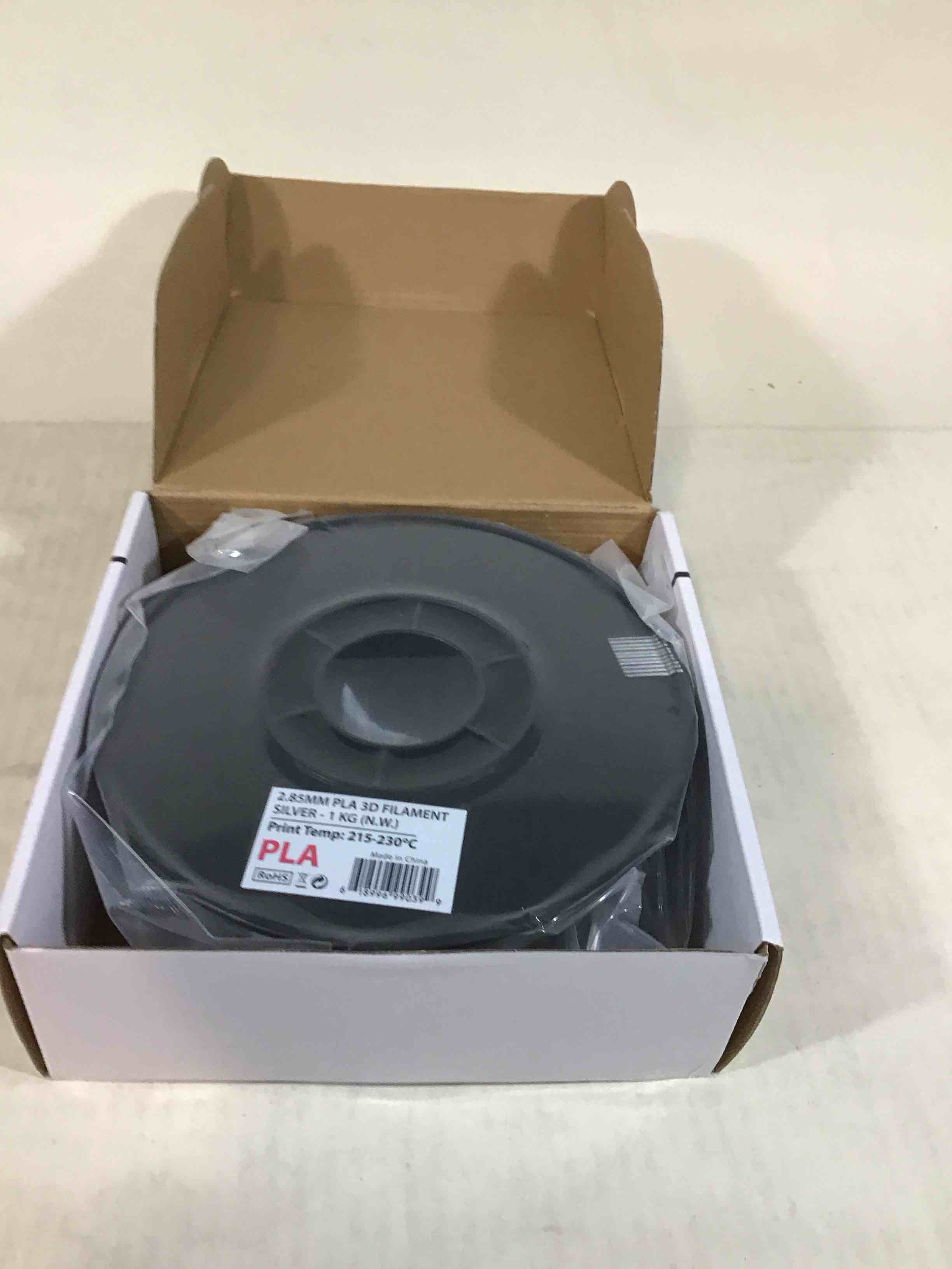 Condition photo showing New/Like New for Inland 3mm Silver PLA 3D Printer Filament - 1kg Spool (2.2 lbs)
