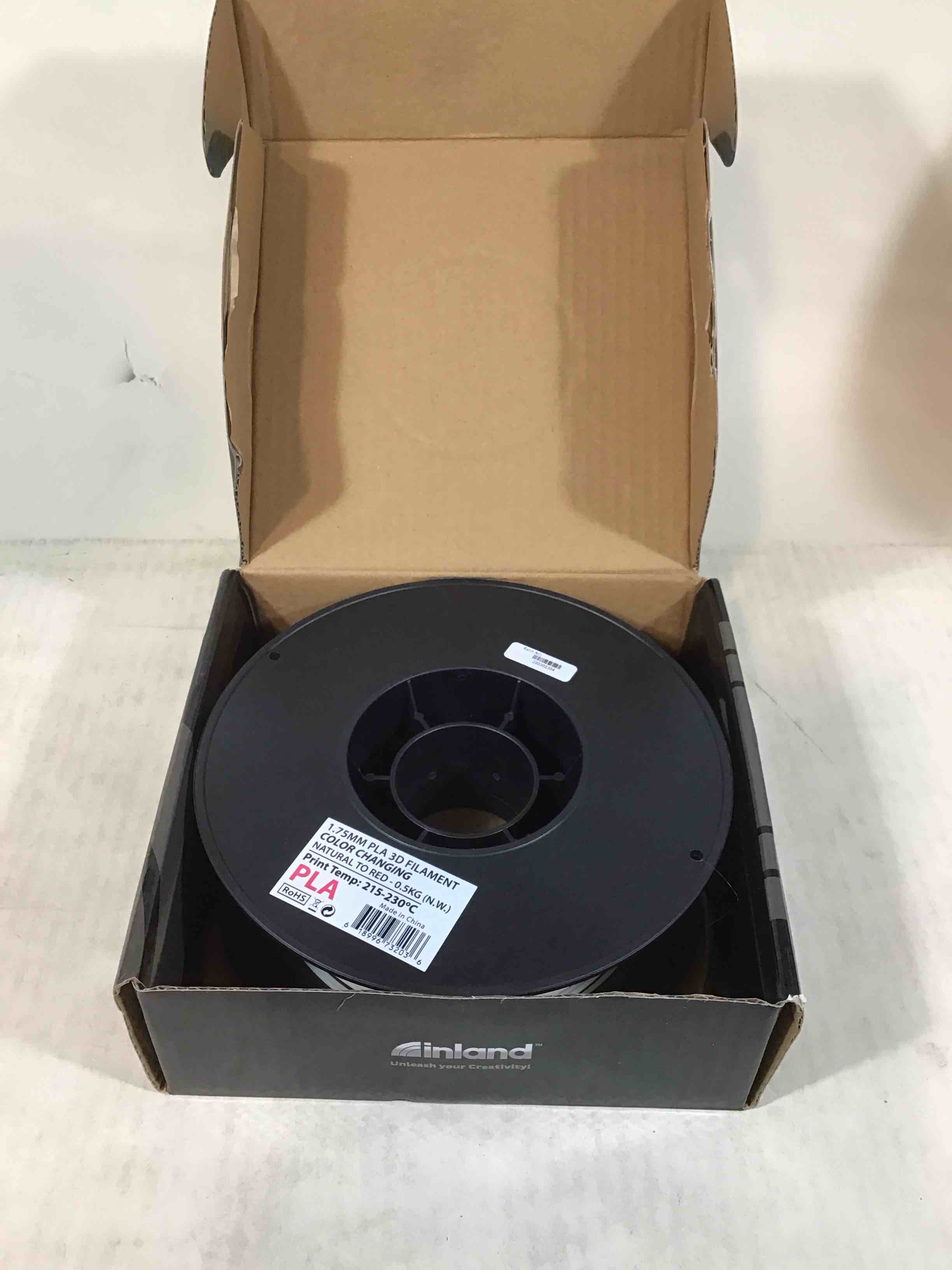 Condition photo showing Good Condition for Inland 3D printing filament 1.75mm PLA Natural to Red