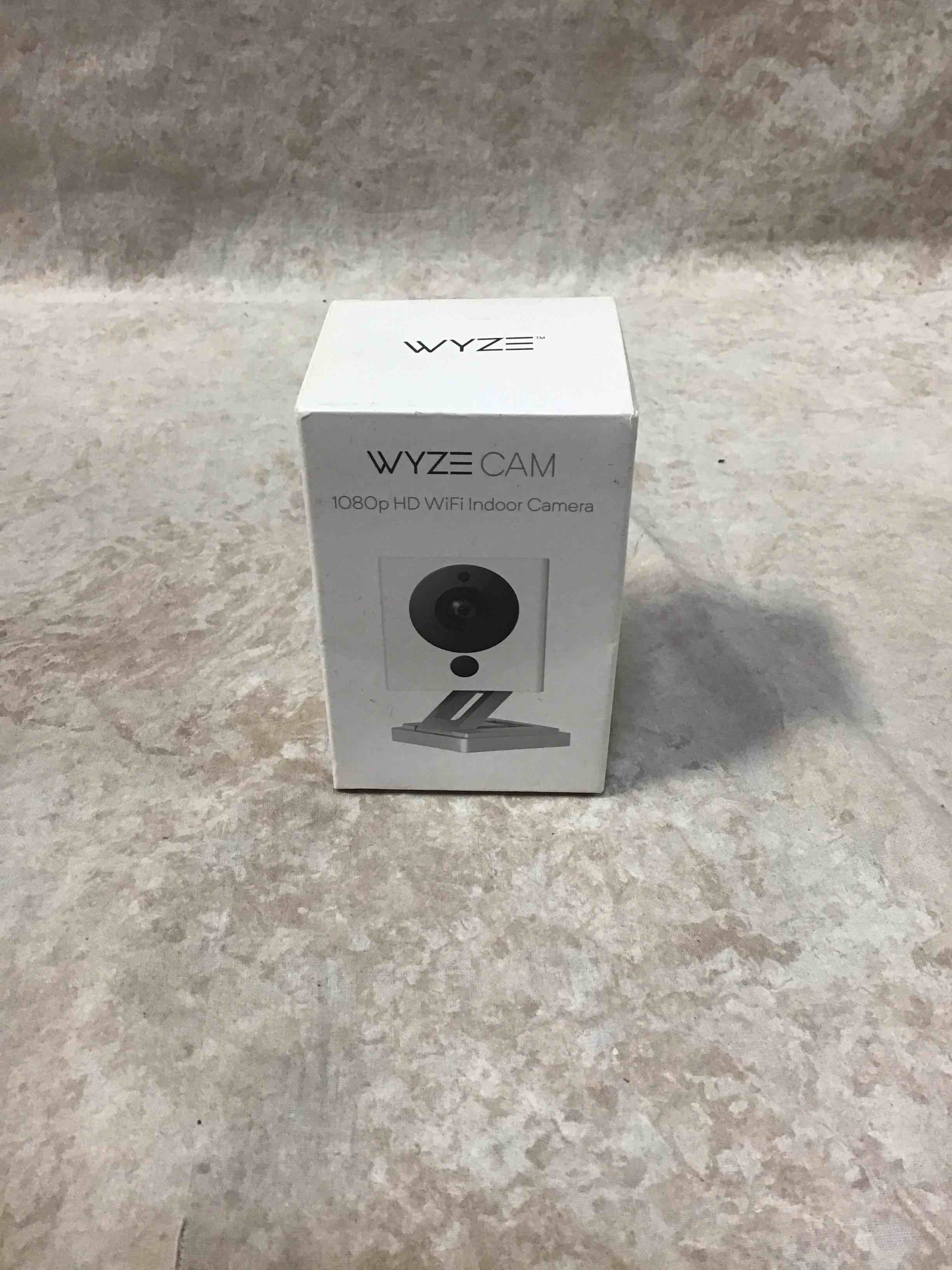 wyze cam 1080p hd indoor wireless smart home security camera with night vision, 2-way audio, works with alexa & the google assistant, one pack, white