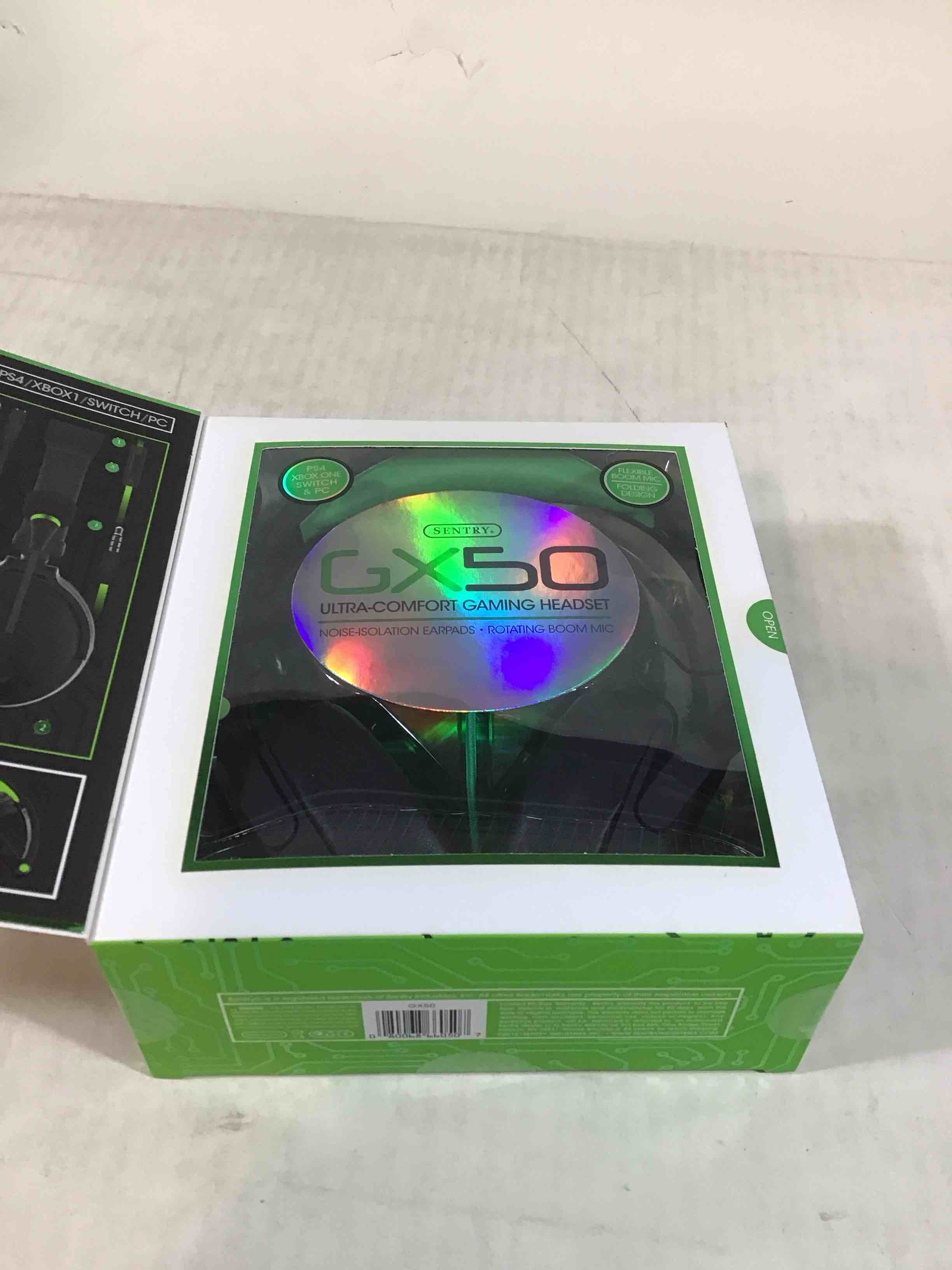 Condition photo showing New/Like New for SENTRY GX50 GAMING HEADPHONES