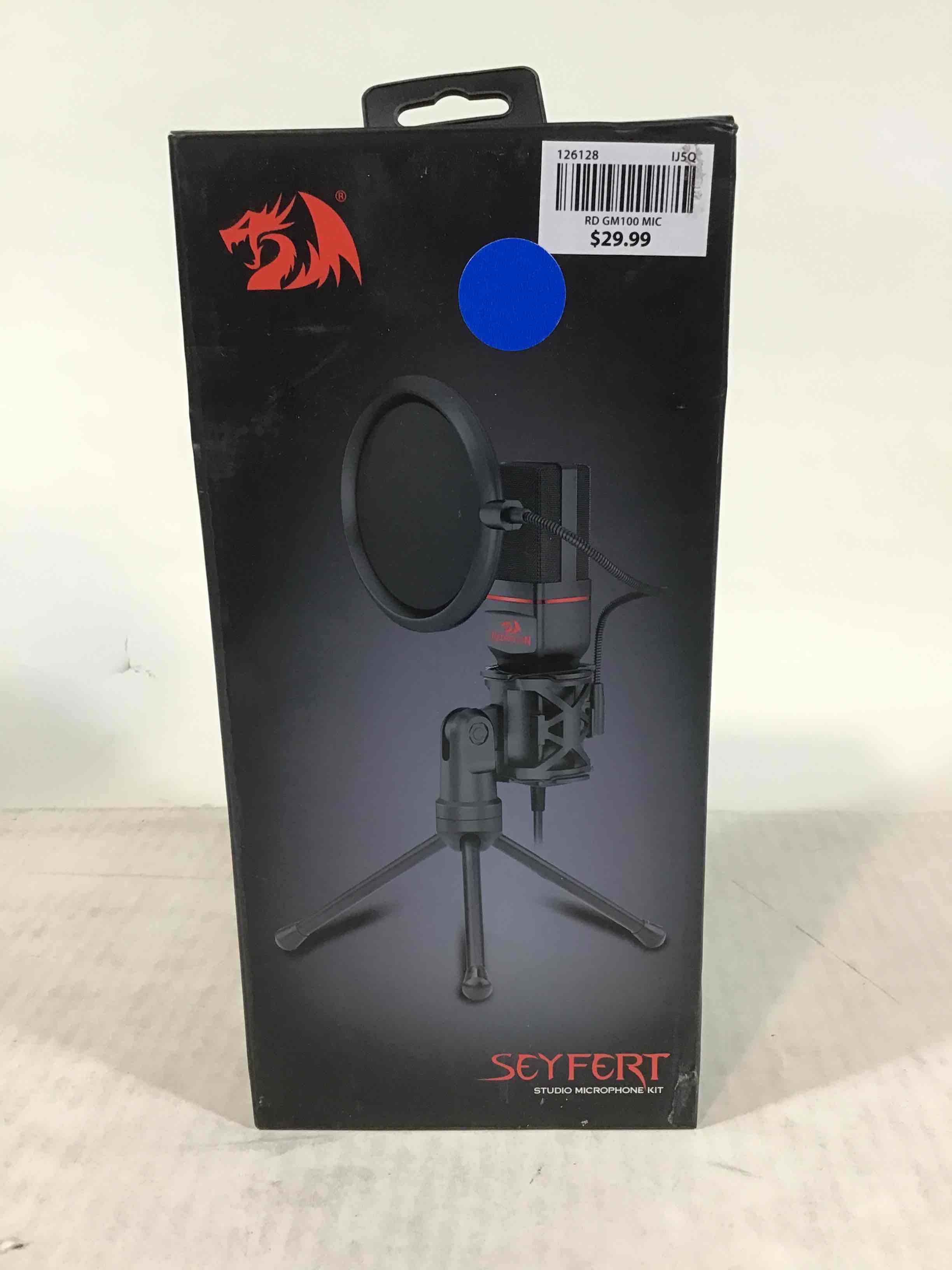 Condition photo showing Good Condition for Redragon Gm100 Omni Condenser Pro Microphone Mic Stand Tripod Audio 3.5mm Jack