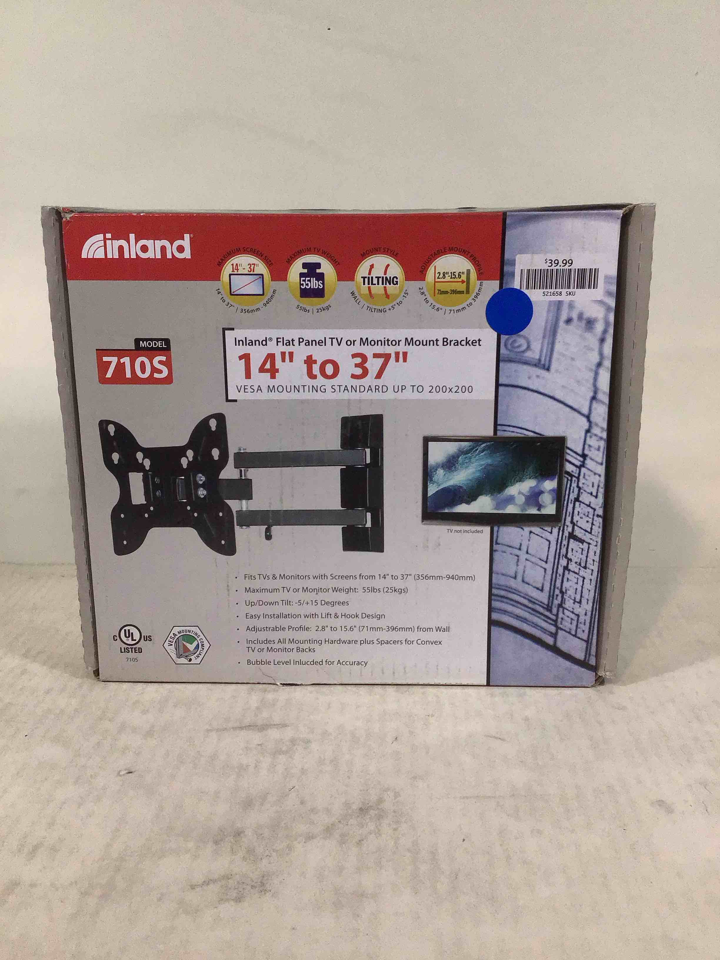 Condition photo showing Good Condition for Inland 14"-42" Swivel TV/Monitor Wall Mount 710S