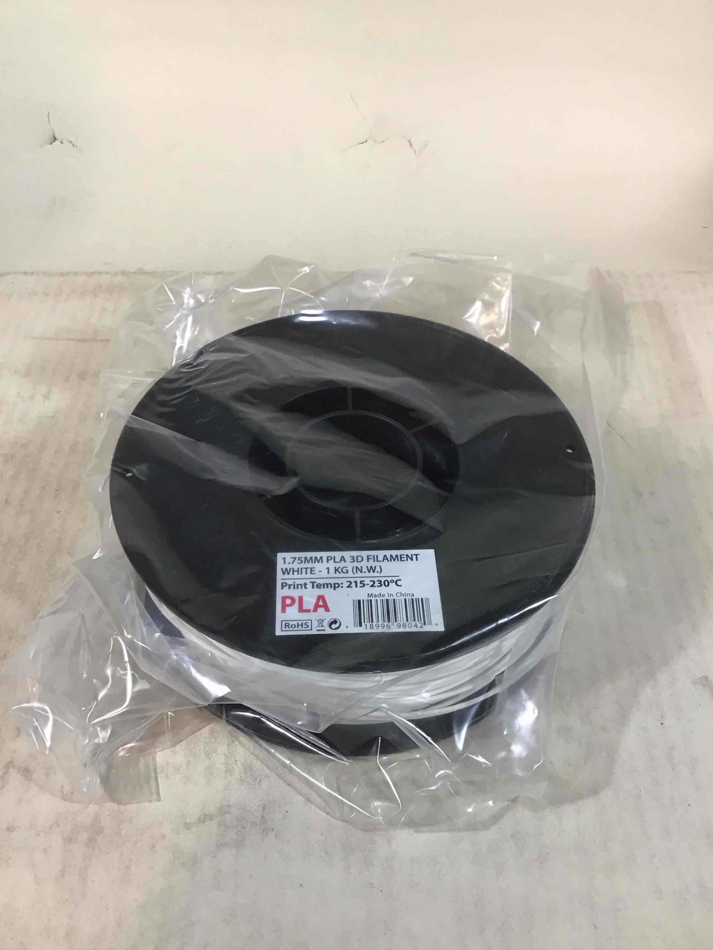Condition photo showing Good Condition for Inland 1.75mm White PLA 3D Printer Filament - 1kg Spool (2.2 lbs)