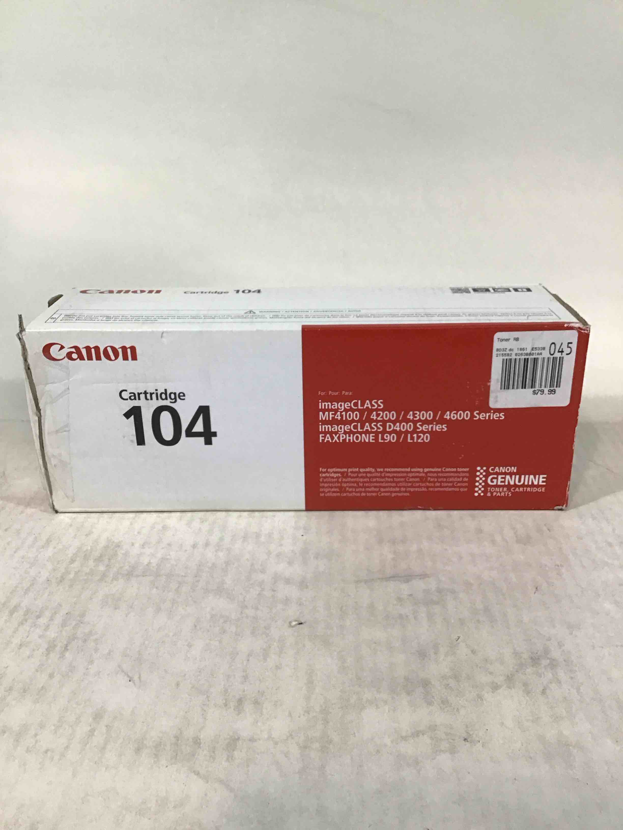 Condition photo showing New/Like New for Canon  CNMCARTRIDGE104  Cartridge 104 Toner Cartridge  1 Each