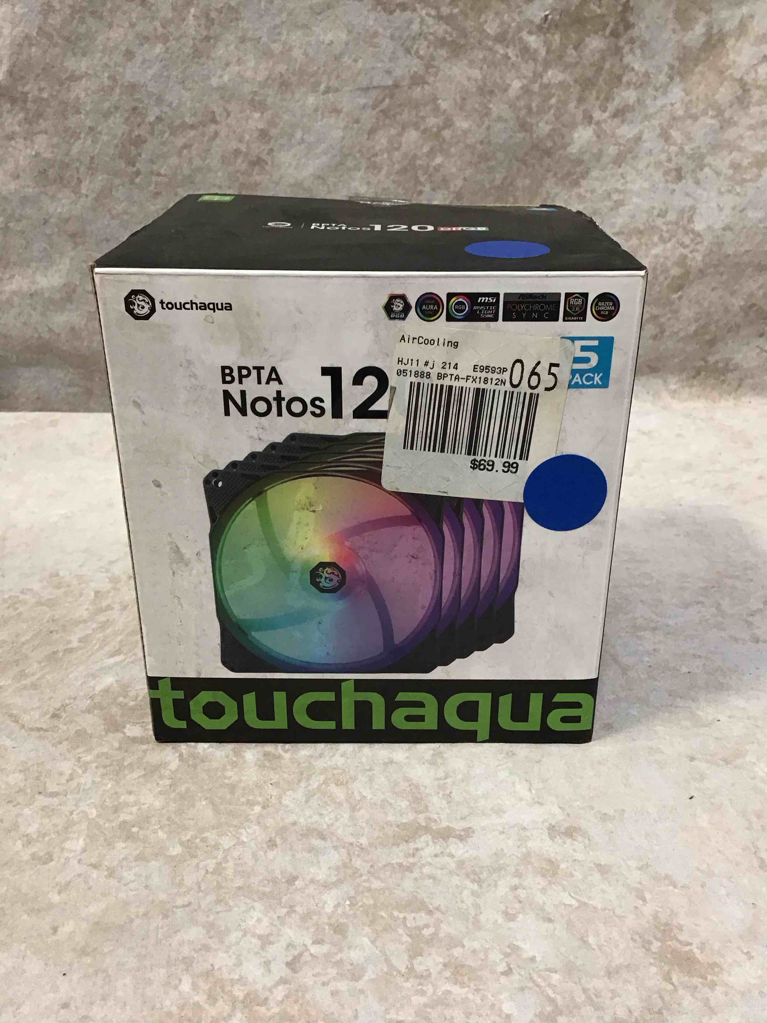 Condition photo showing Good Condition for bitspower notos 120mm case fan  drgb computer fan pwm pc cooling fan led high airflow desktop silent cooler 1800 rpm w/pwm fan hub digital rgb controller (5 pack)