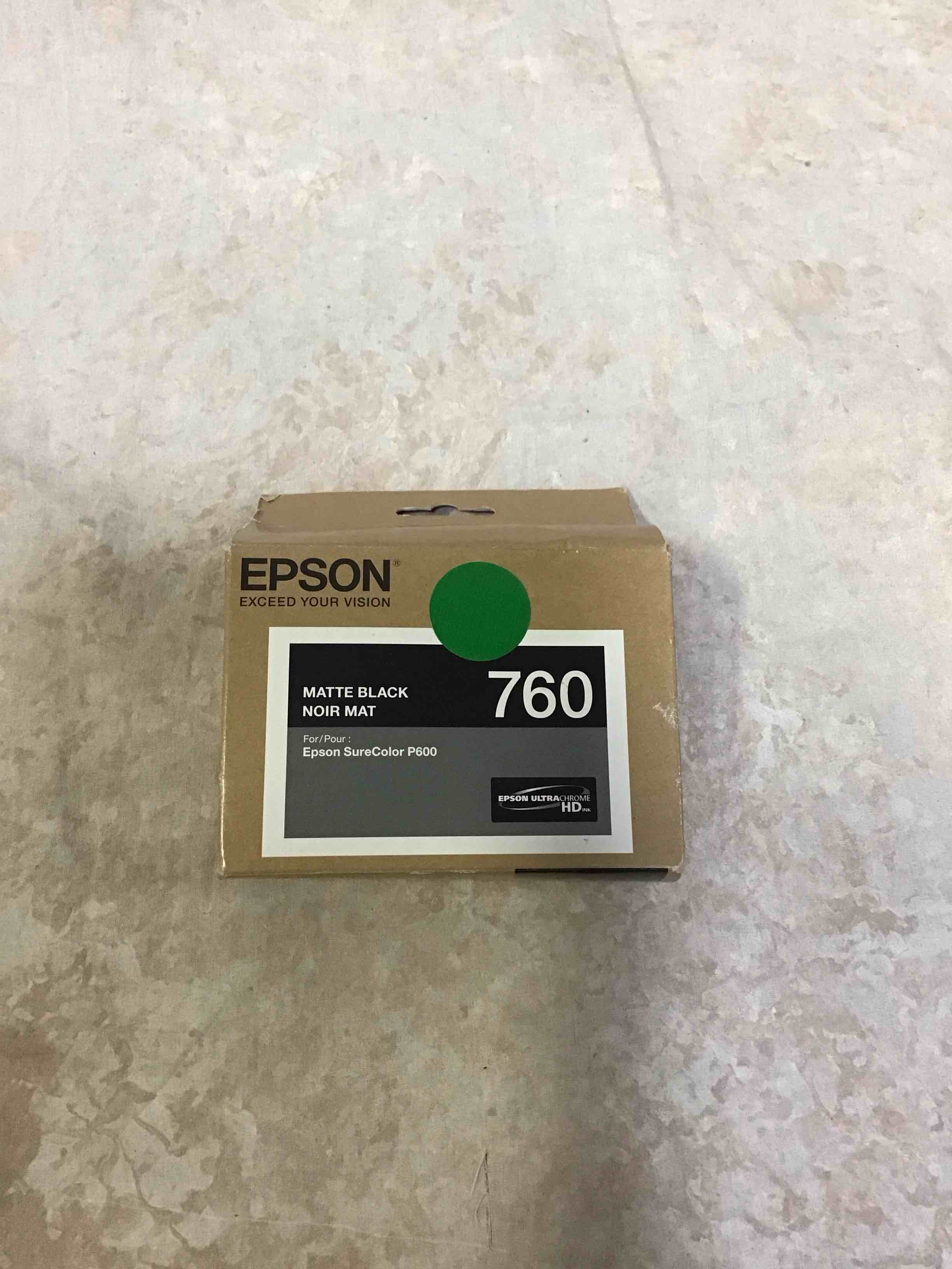 Epson EPST760820 760 Ink Cartridge 1 Each