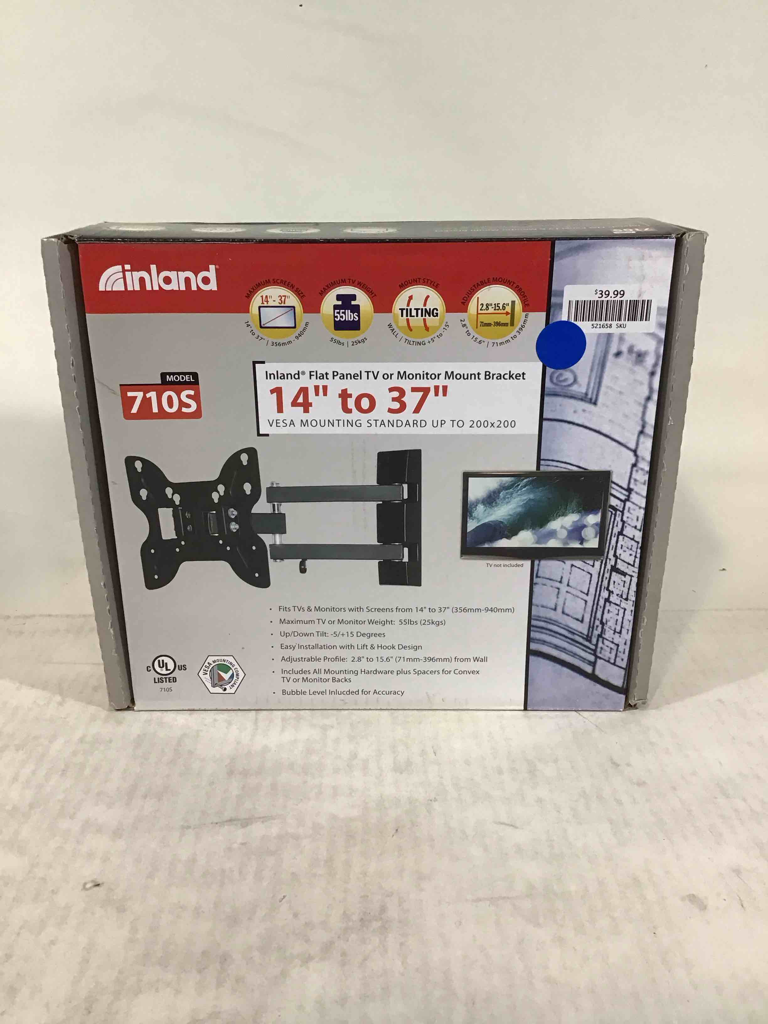 Condition photo showing Good Condition for Inland 14"-42" Swivel TV/Monitor Wall Mount 710S