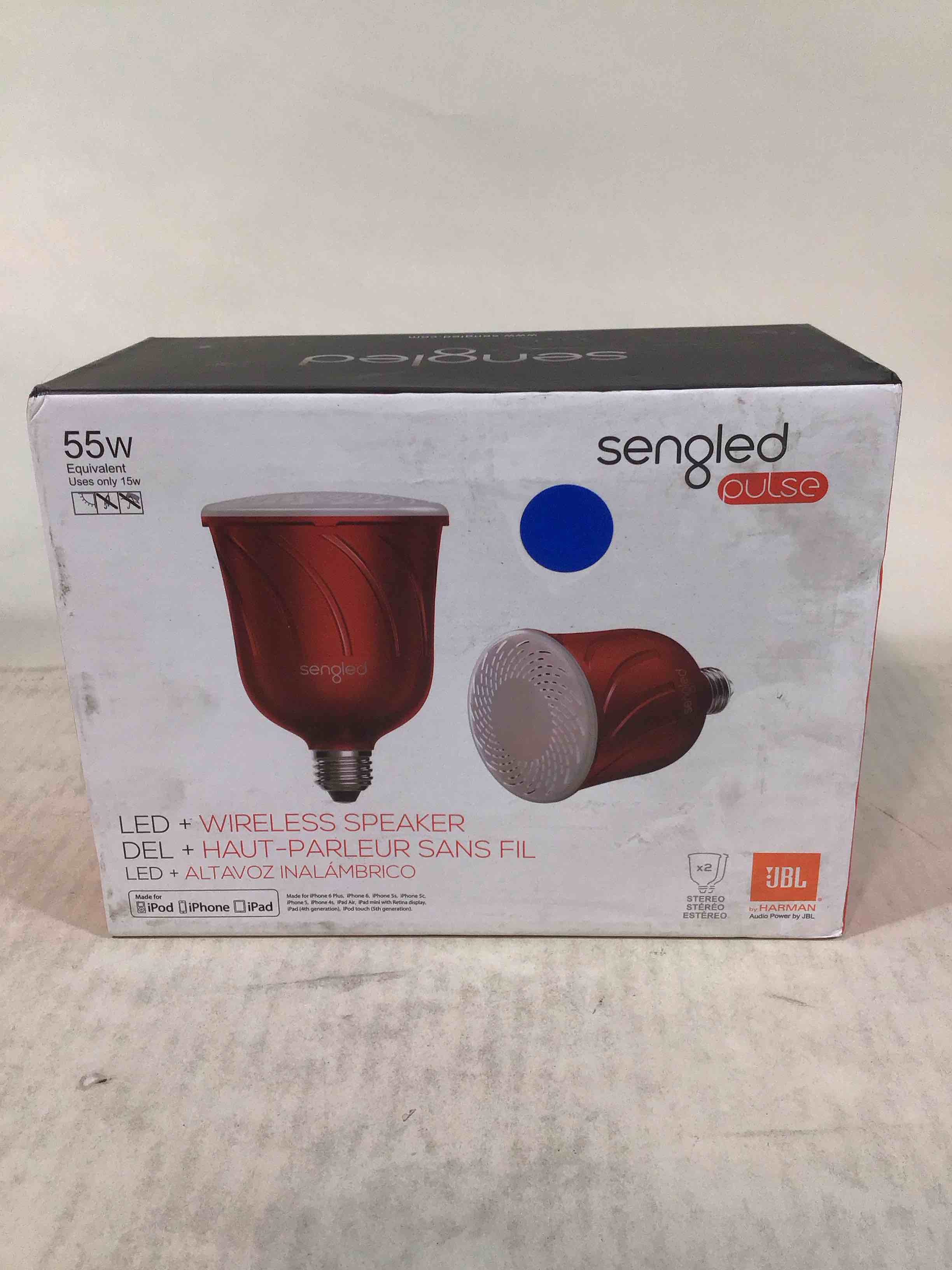 Condition photo showing Good Condition for Sengled Pulse Dimmable White Smart BR30 Light Bulb + Bluetooth Speaker  55W Equivalent  No Hub Required  2 Bulbs