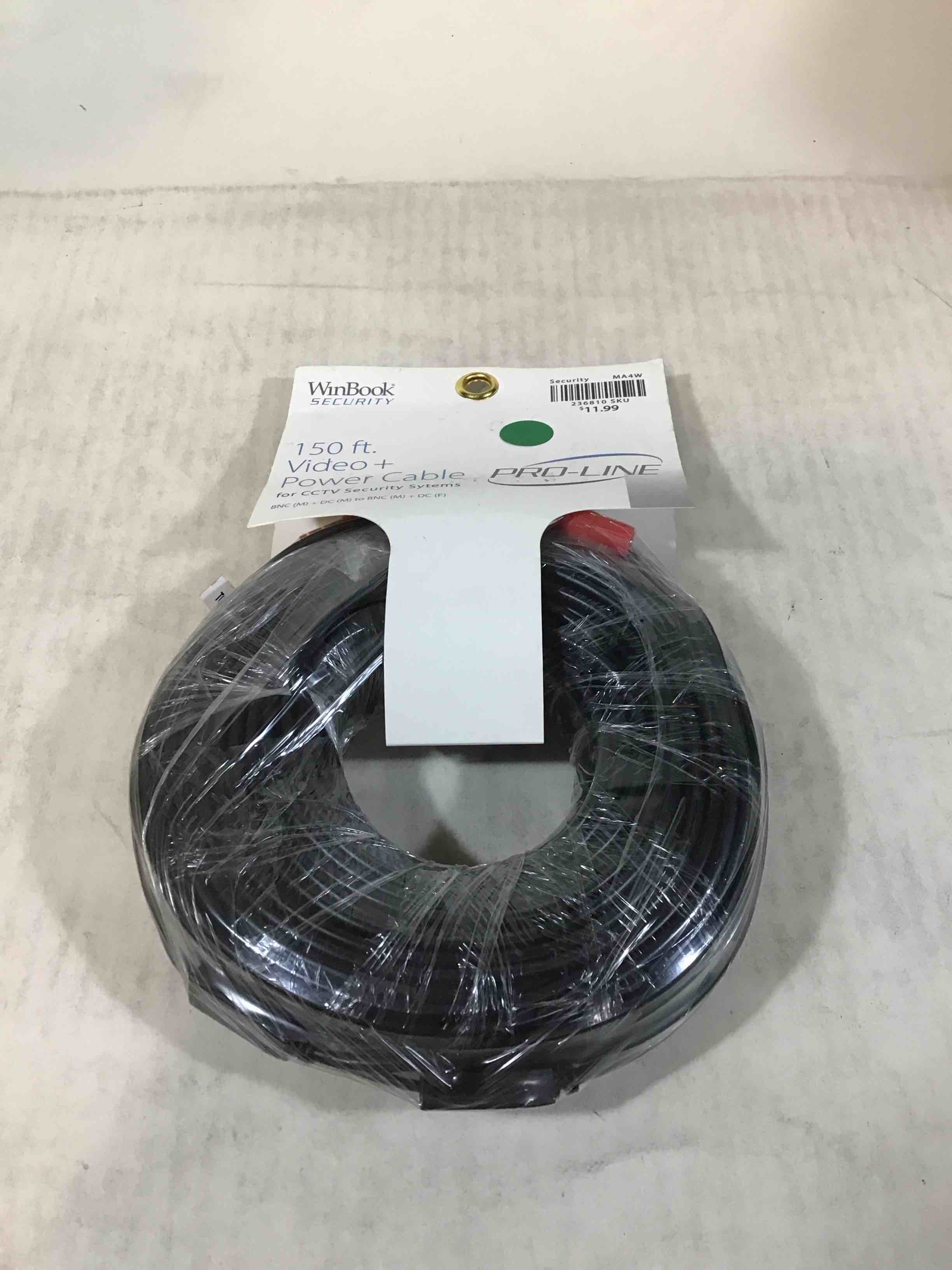 Condition photo showing New/Like New for 150ft Power Video Security Camera Cable Bnc Extension Wire Cord For All Cctv Dvr