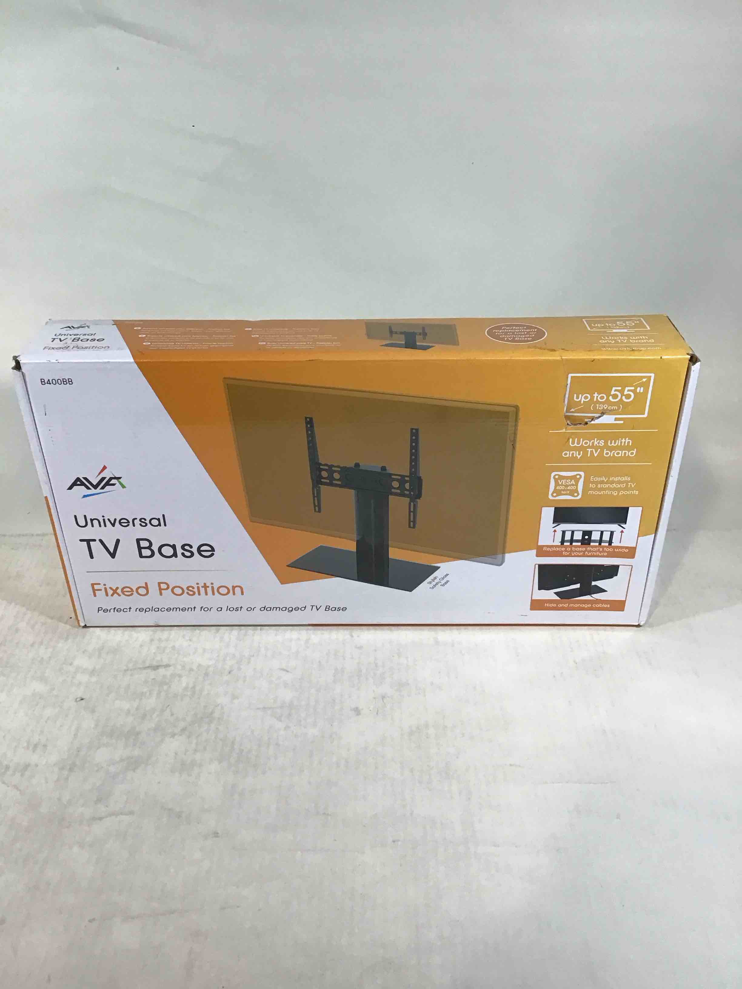 Condition photo showing Good Condition for AVF B400BB-A Universal Table Top TV Stand / TV Base - Fits Most 37 to 55-Inch TVs