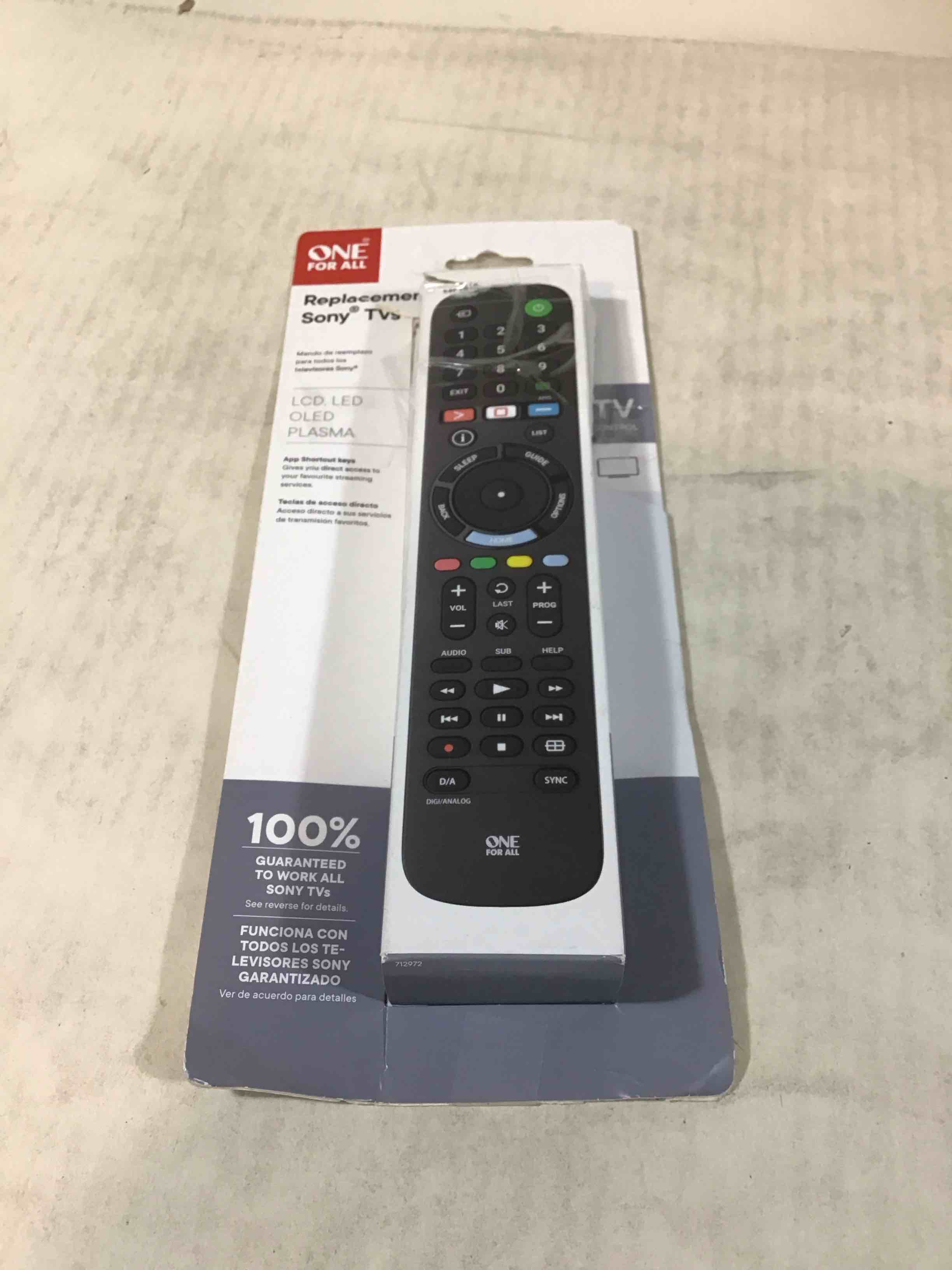 Condition photo showing Good Condition for One For All URC4812 Replacement Remote for Sony TVs