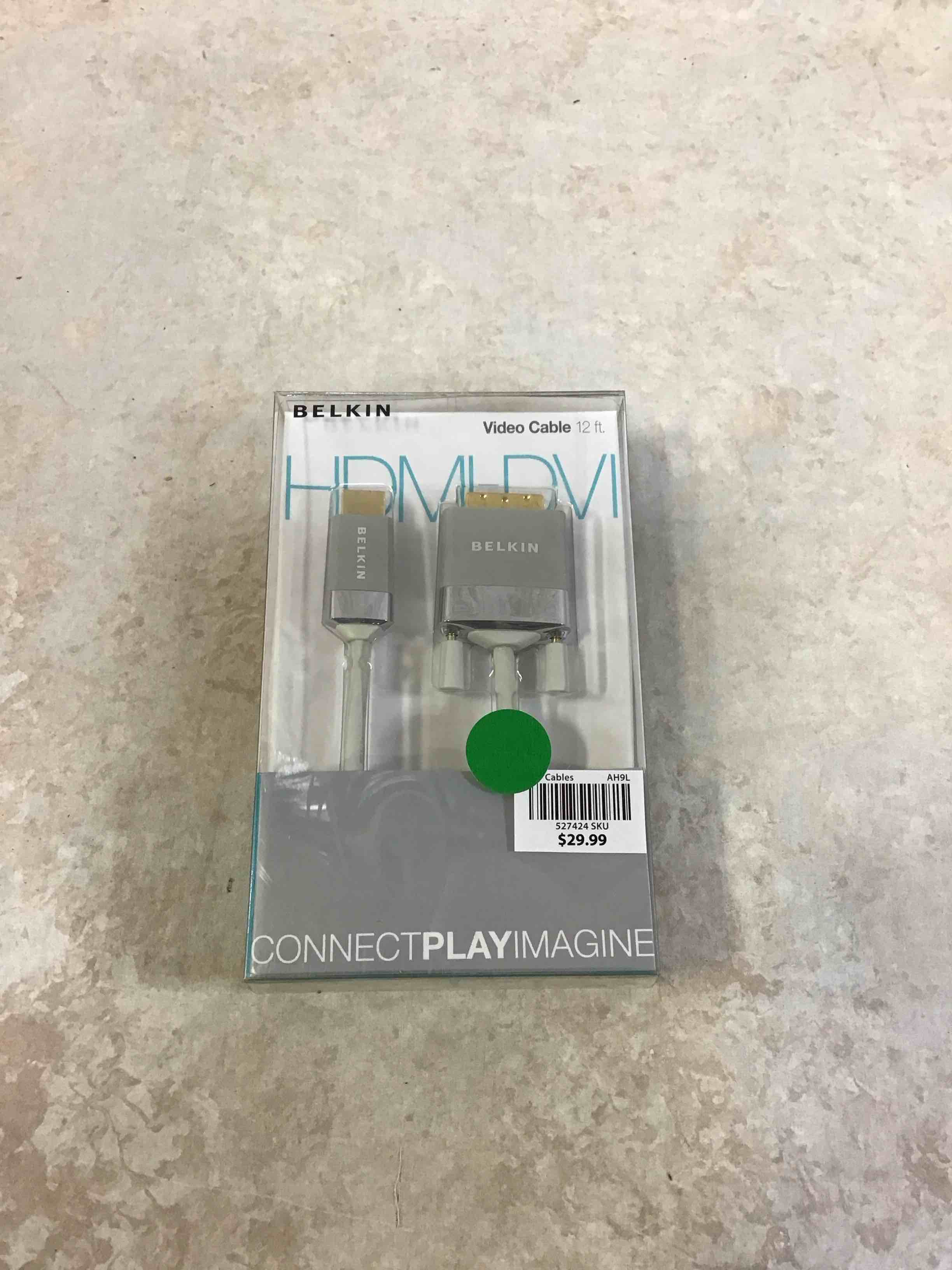 Condition photo showing item condition for Belkin AV22401-12-WHT HDMI to DVI-D Cable Adapter