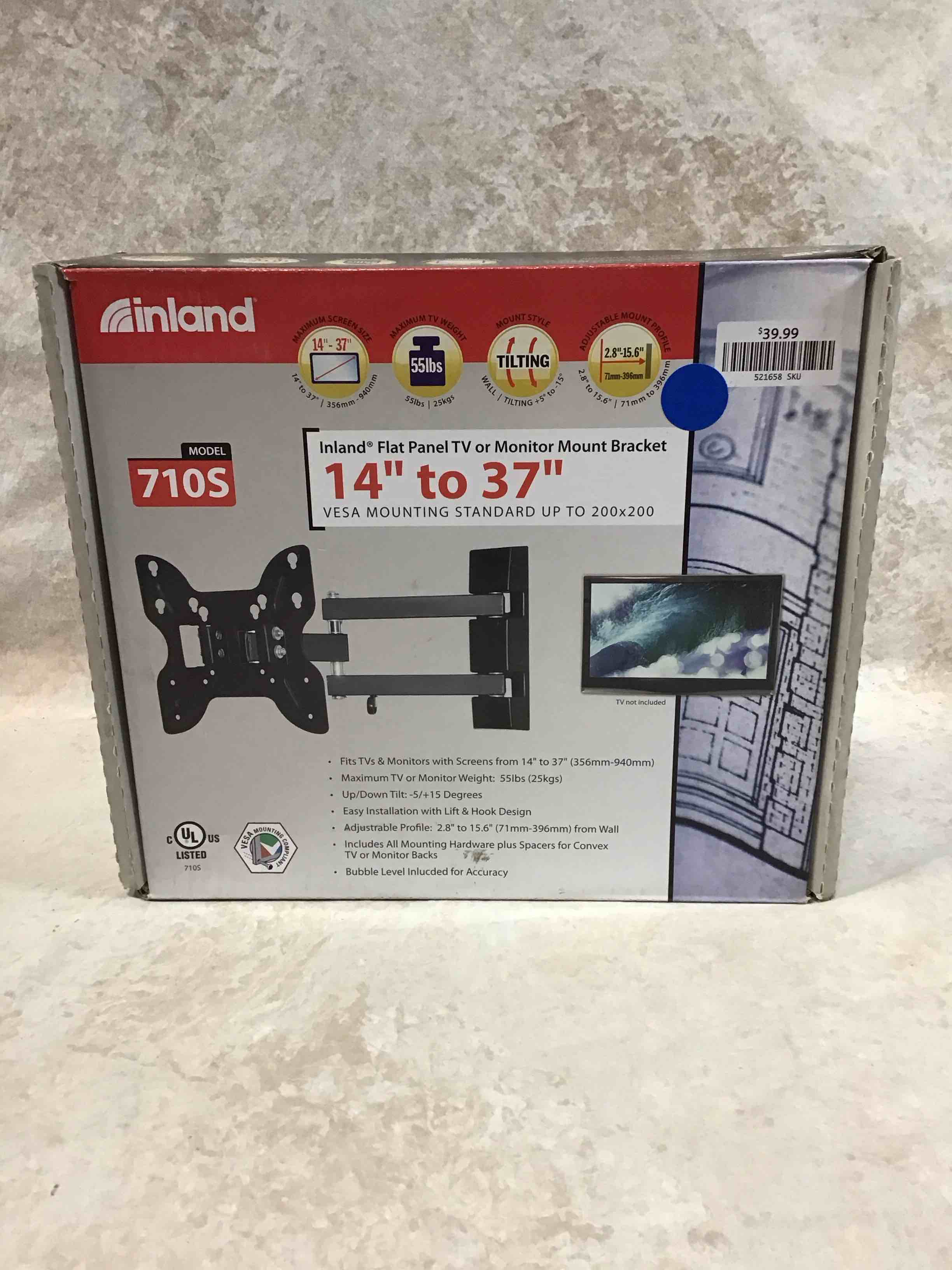 Condition photo showing item condition for Inland 14"-42" Swivel TV/Monitor Wall Mount 710S
