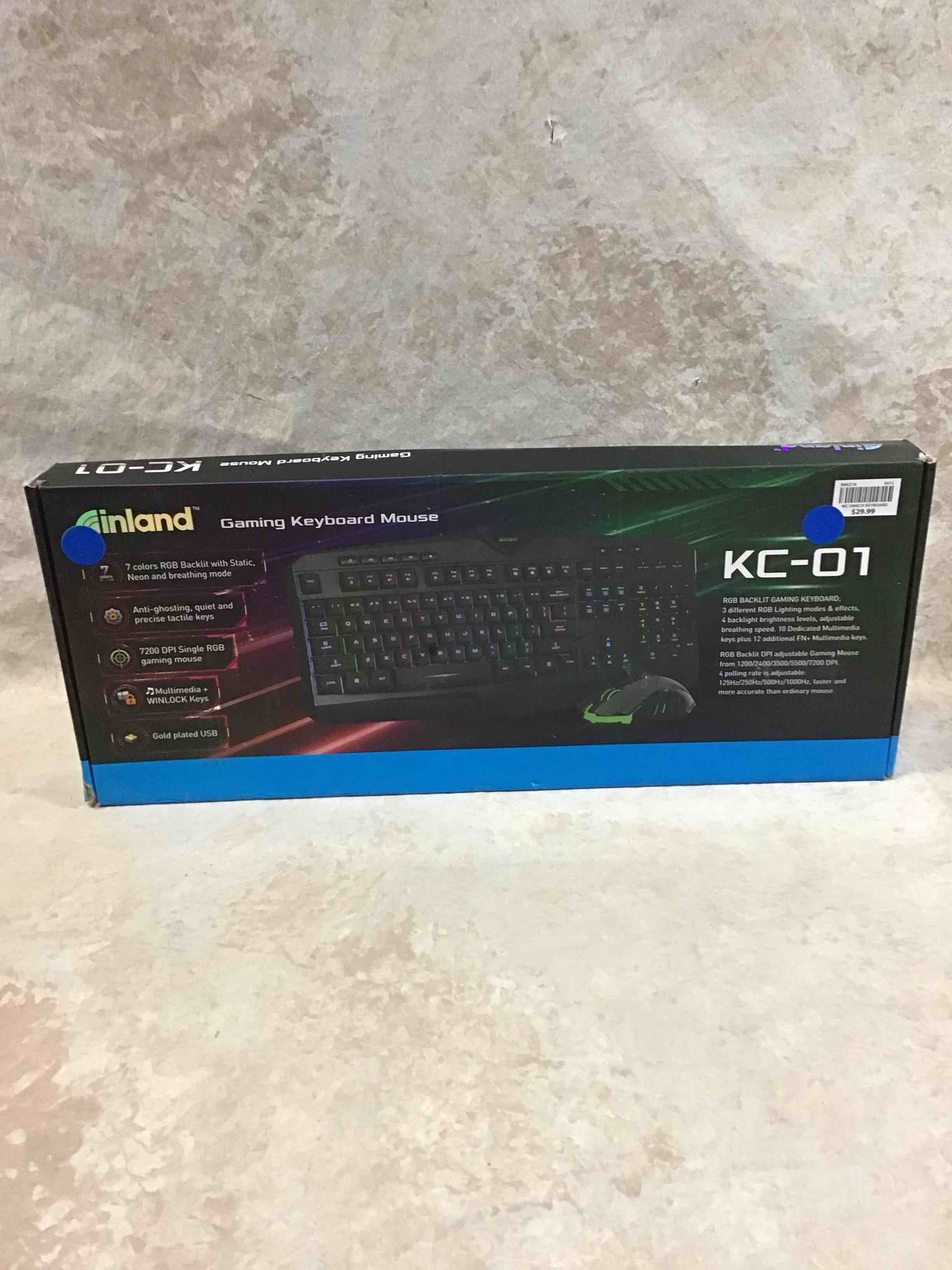Condition photo showing item condition for inland KC-10 Gaming Keyboard Mouse