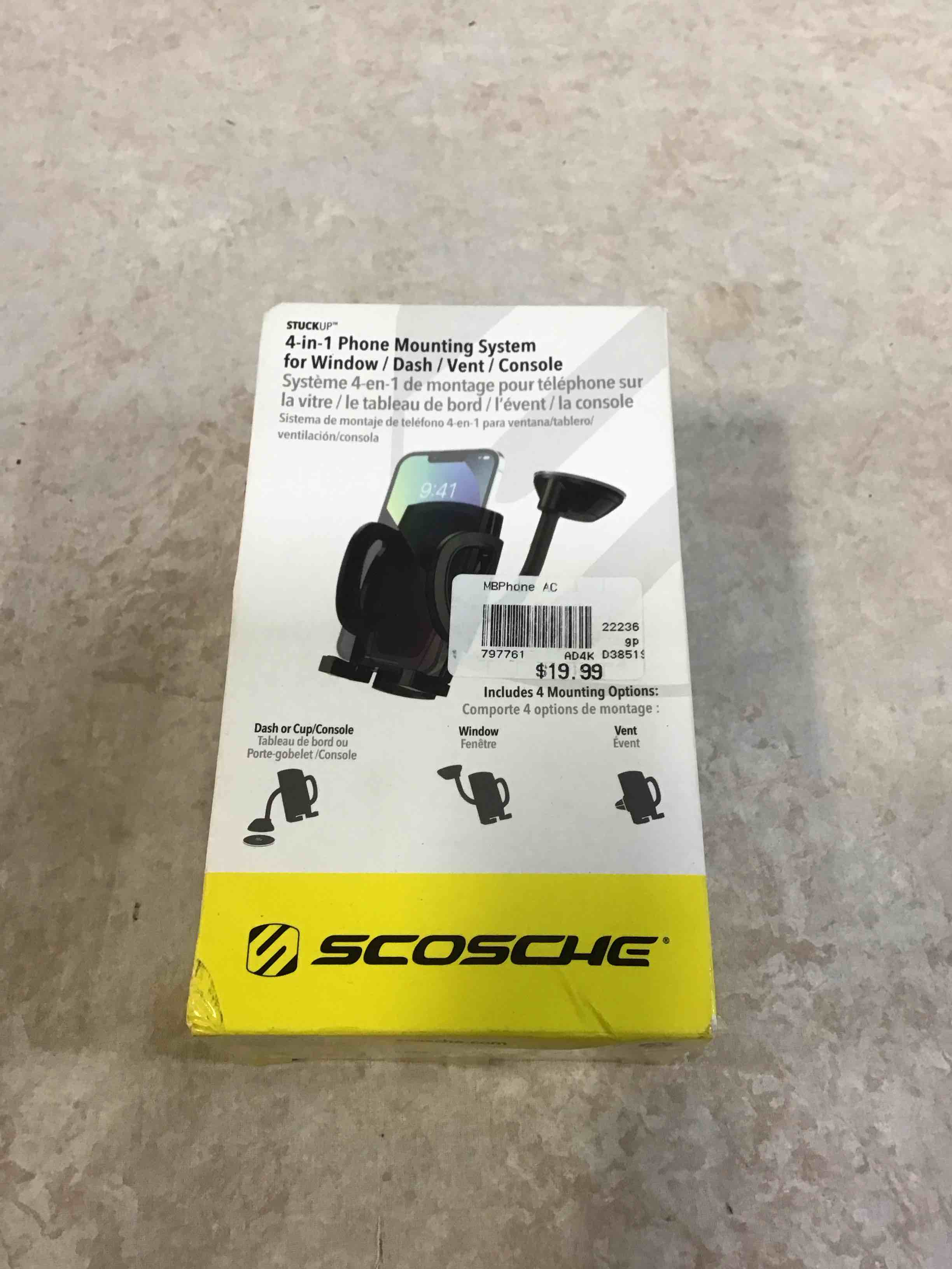 Condition photo showing item condition for Scosche Stuck Up 4-in-1 Universal Mount IHW10