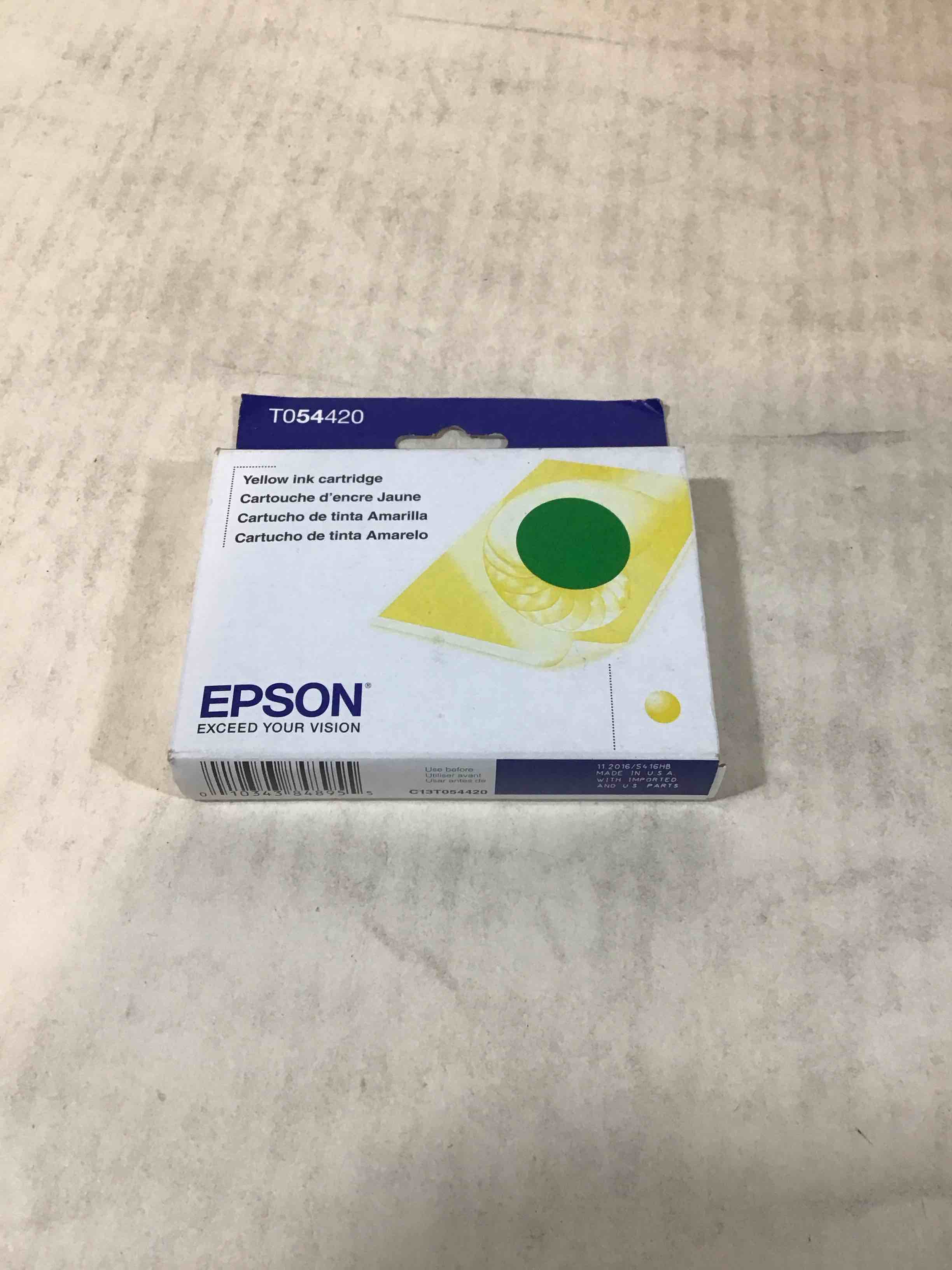 Condition photo showing New/Like New for Epson T054 Yellow Ink Cartridge