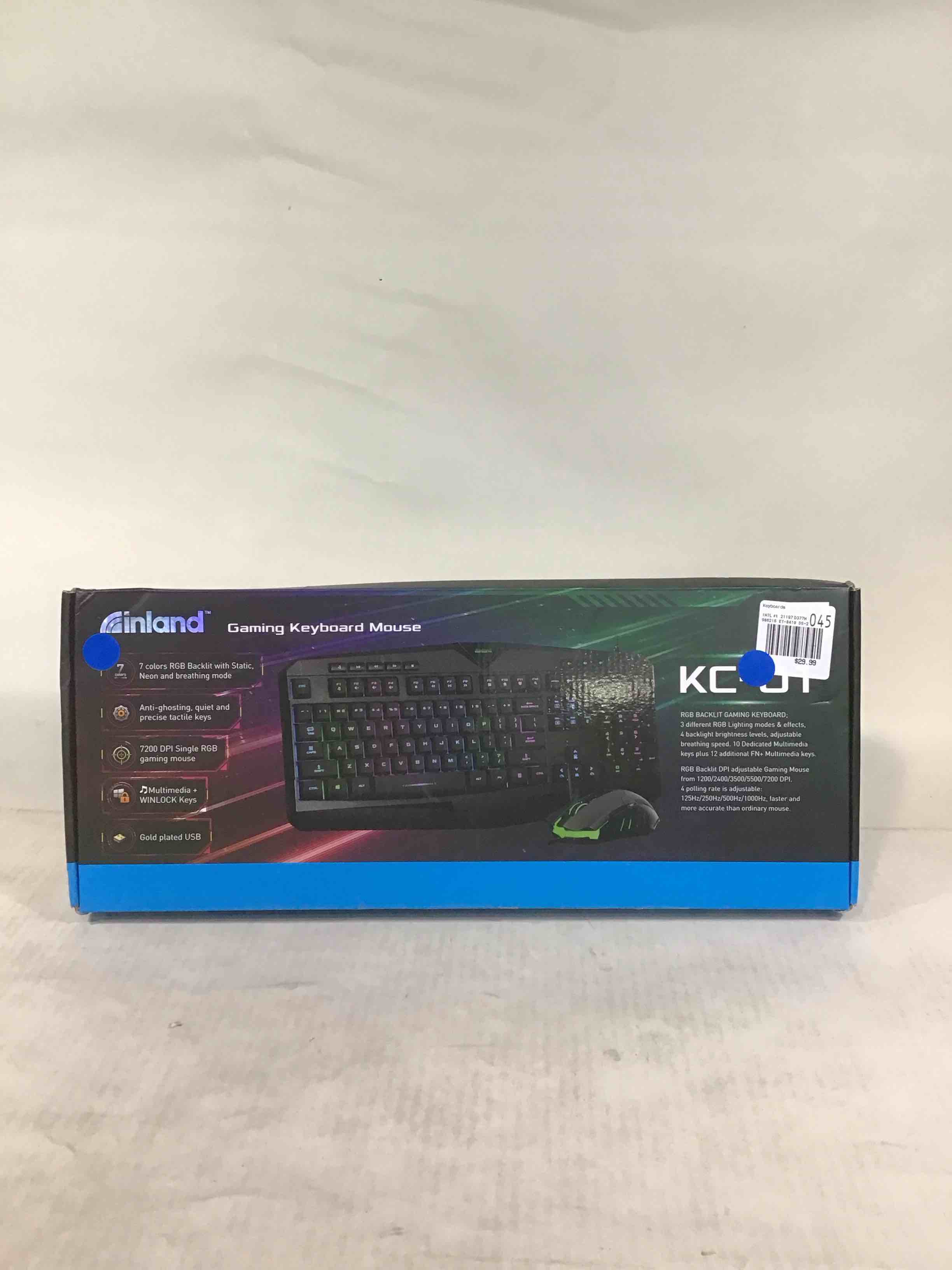 inland kc-01 gaming keyboard mouse combo
