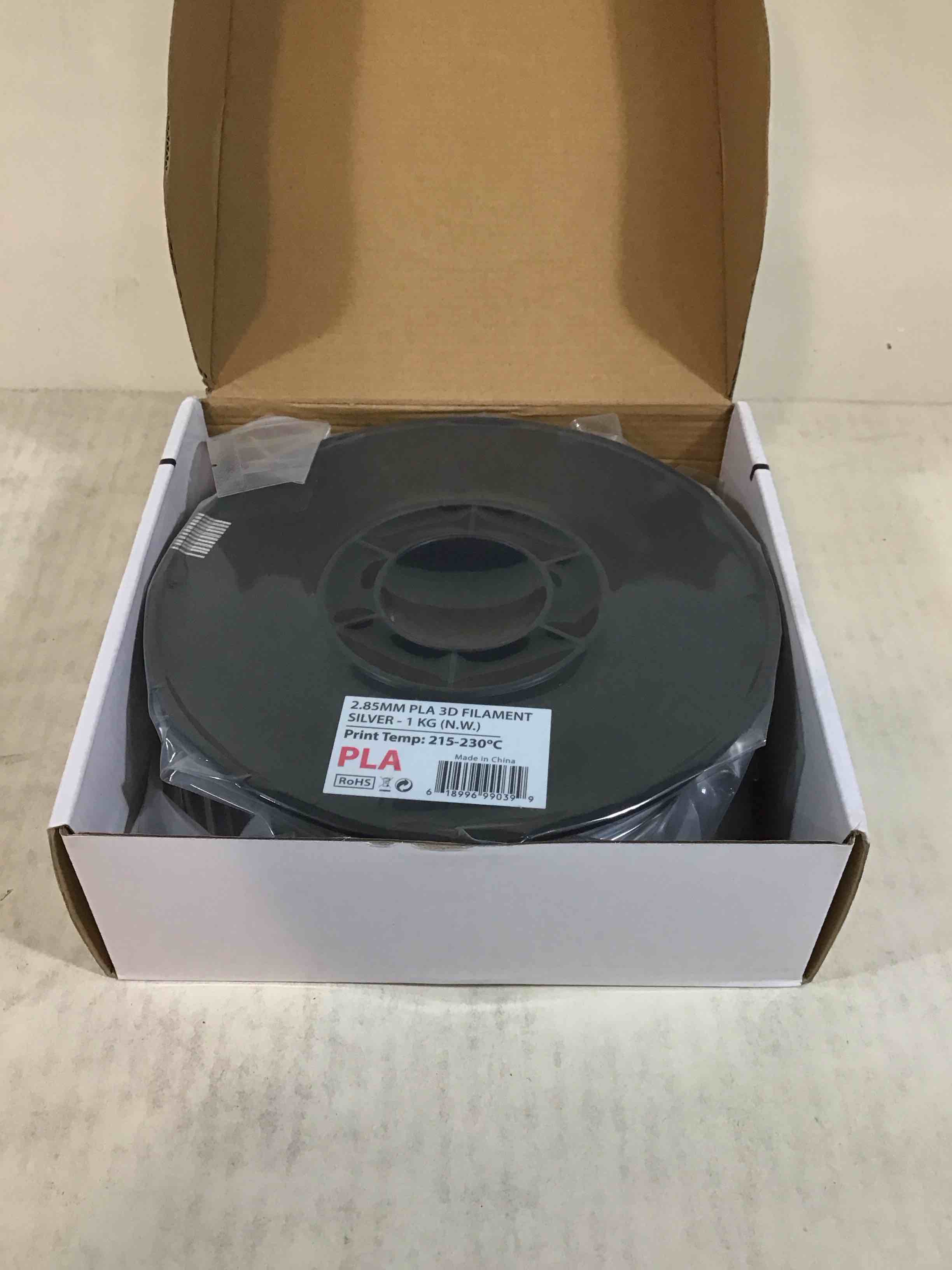 Condition photo showing New/Like New for Inland 3mm Silver PLA 3D Printer Filament - 1kg Spool (2.2 lbs)