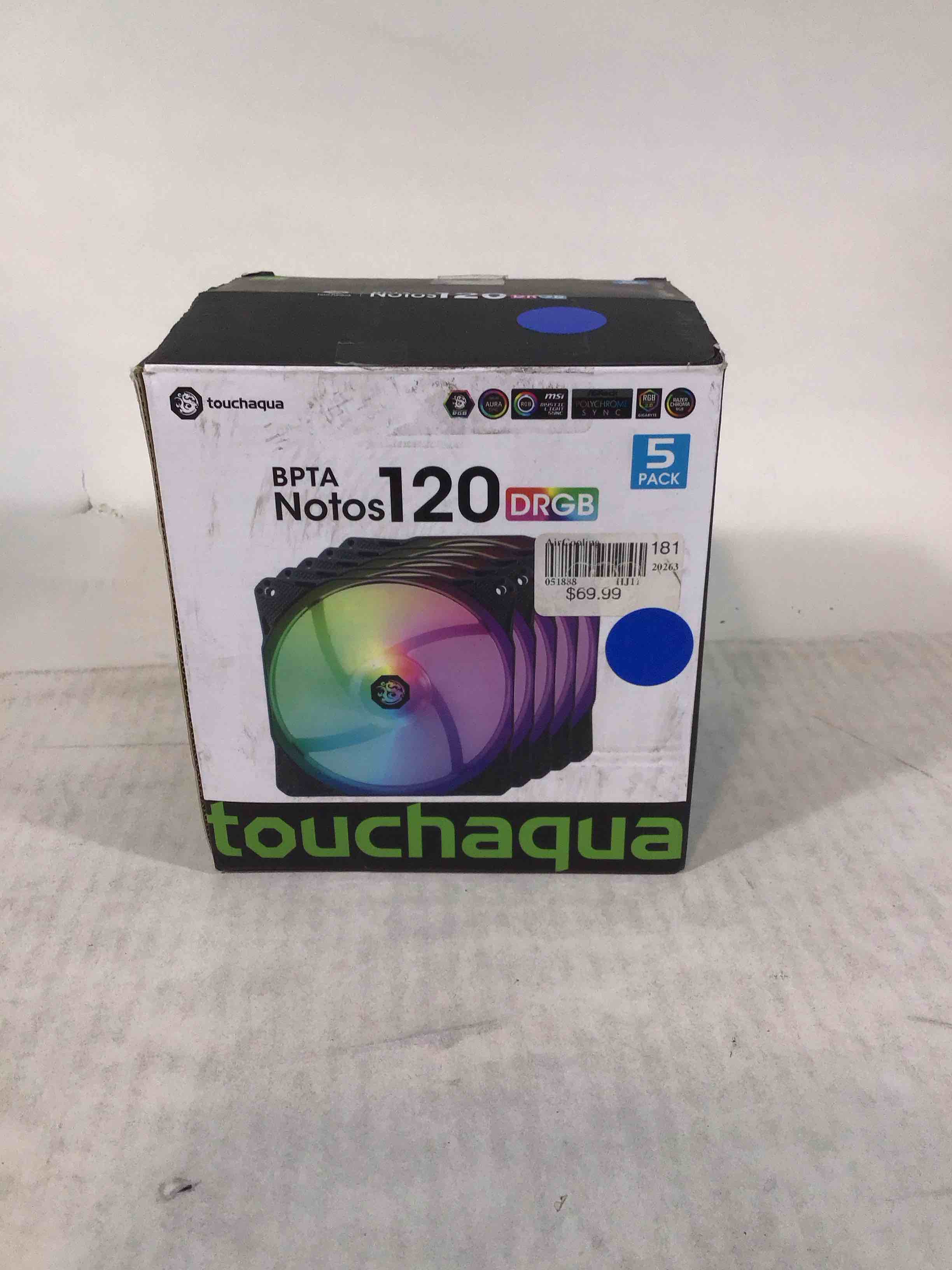 bitspower notos 120mm case fan  drgb computer fan pwm pc cooling fan led high airflow desktop silent cooler 1800 rpm w/pwm fan hub digital rgb controller (5 pack)