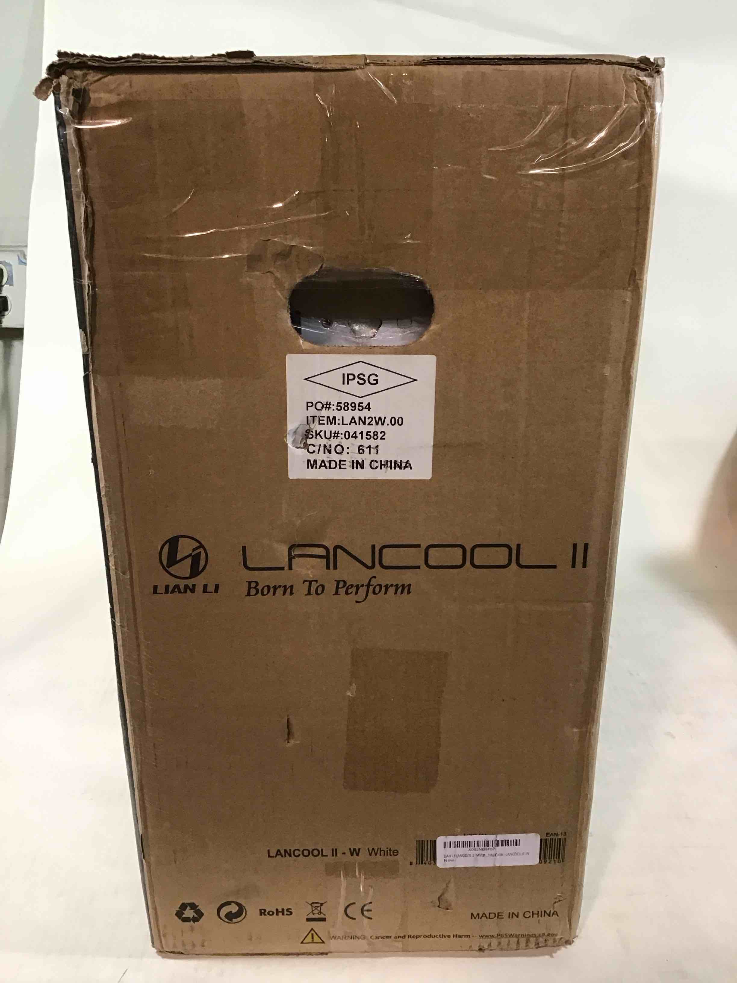 Condition photo showing New/Like New for Lian Li Lancool II Gaming PC White
