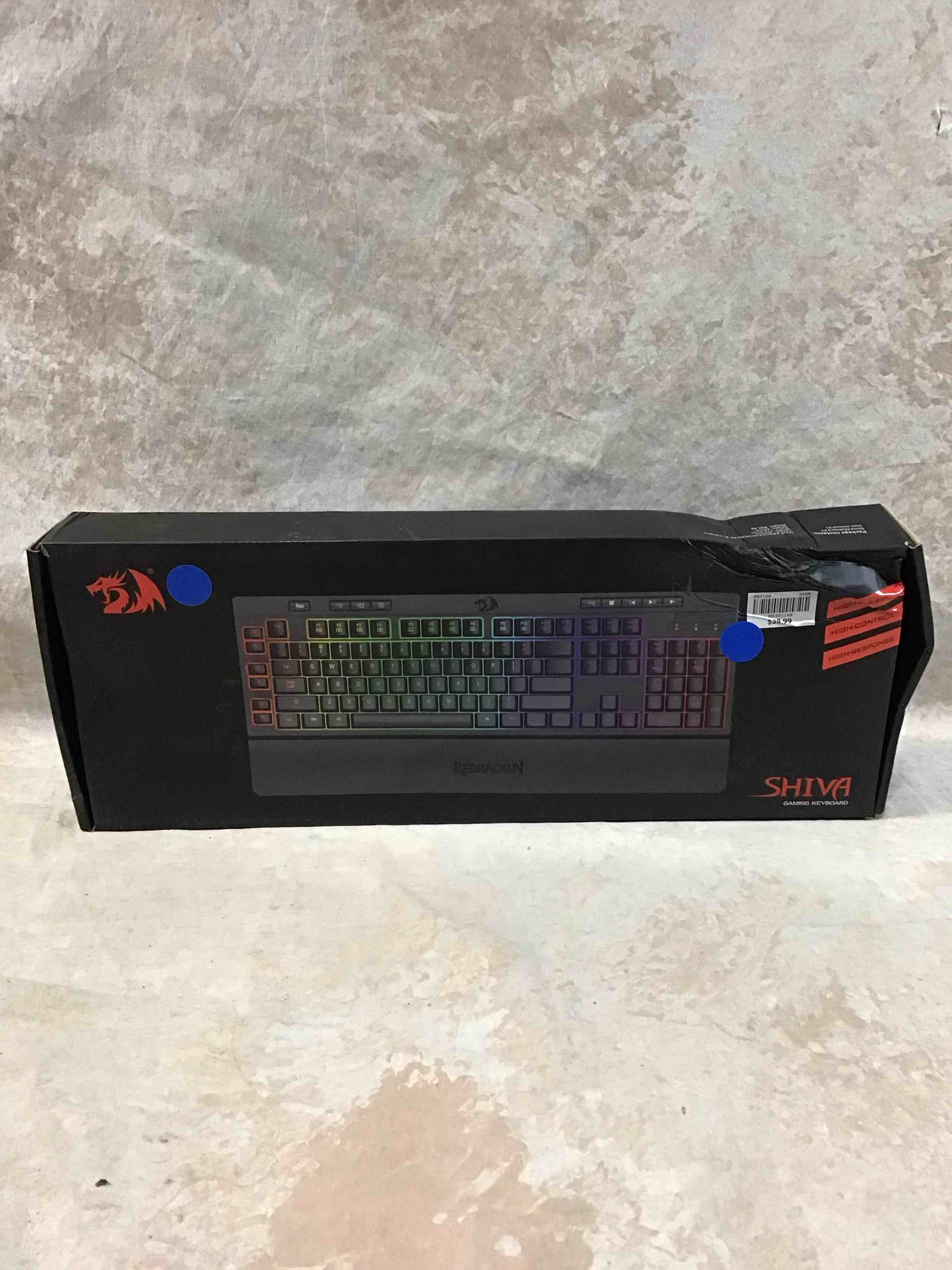 Condition photo showing Good Condition for REDRAGON - Shiva Full-size Wired Membrane Gaming Keyboard with RGB Backlighting - Black