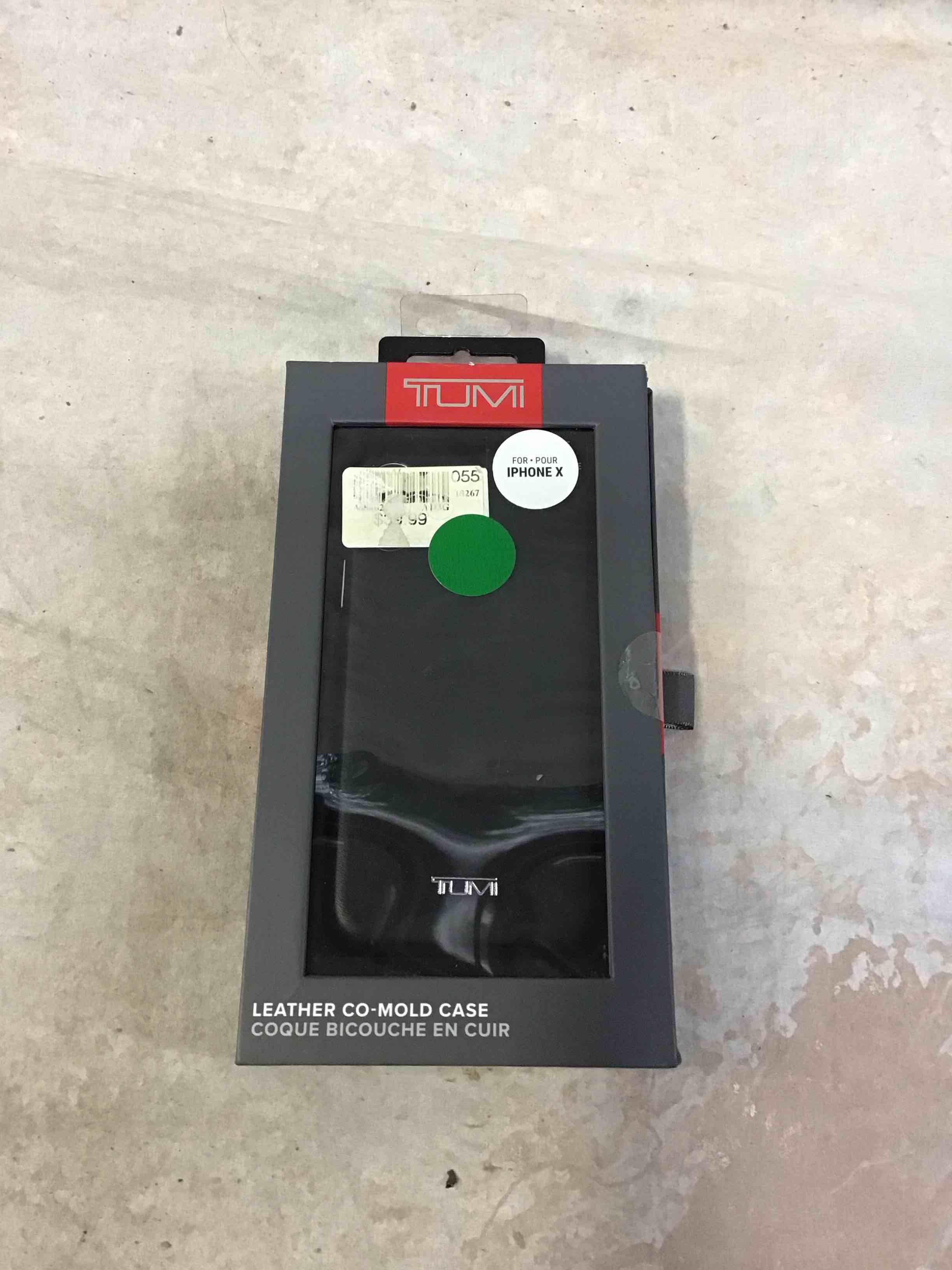 Condition photo showing New/Like New for Tumi Leather Co-Mold Iphone X Case - Black