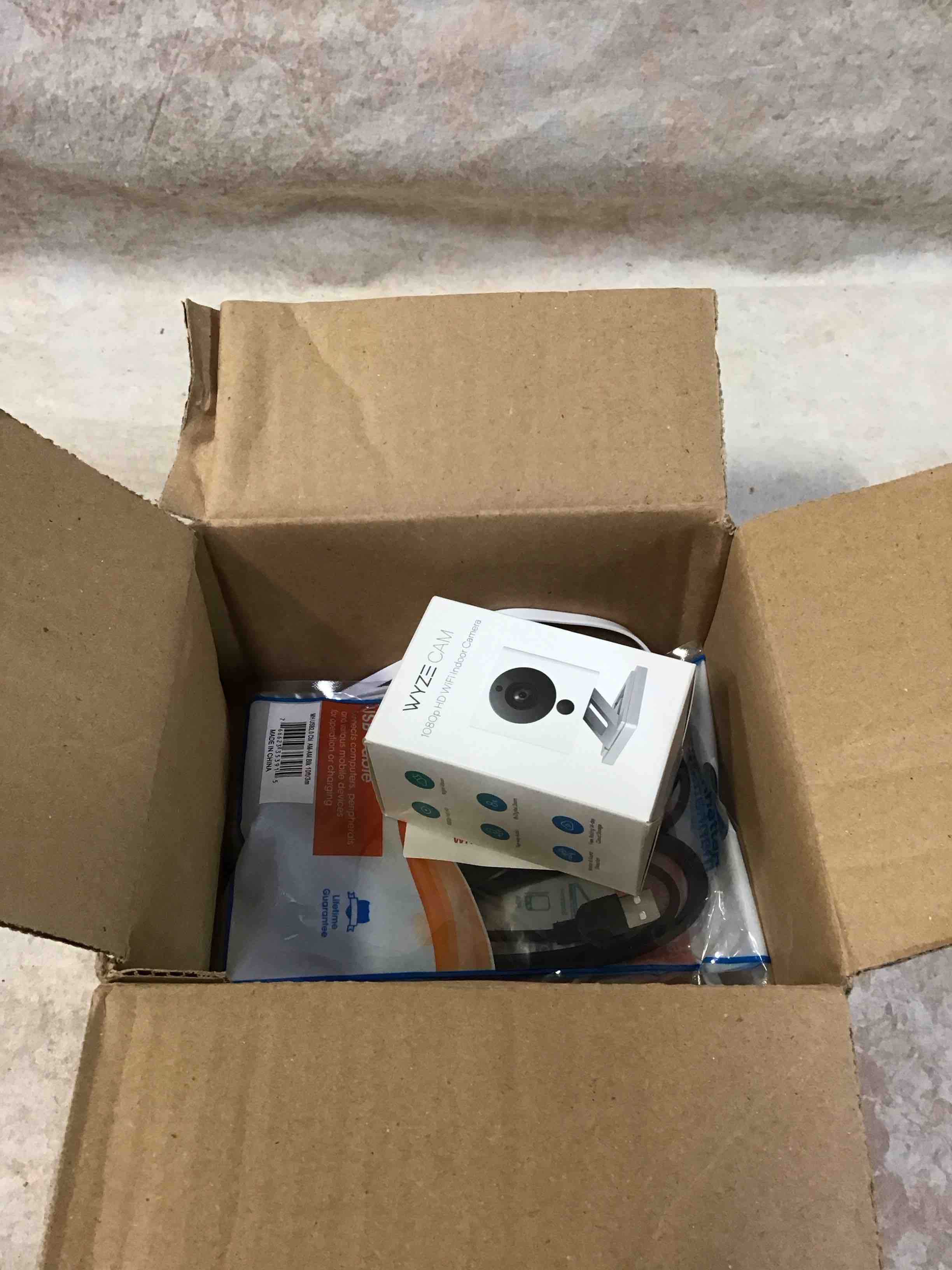 wyze cam 1080p hd indoor wireless smart home security camera with night vision, 2-way audio, works with alexa & the google assistant, one pack, white