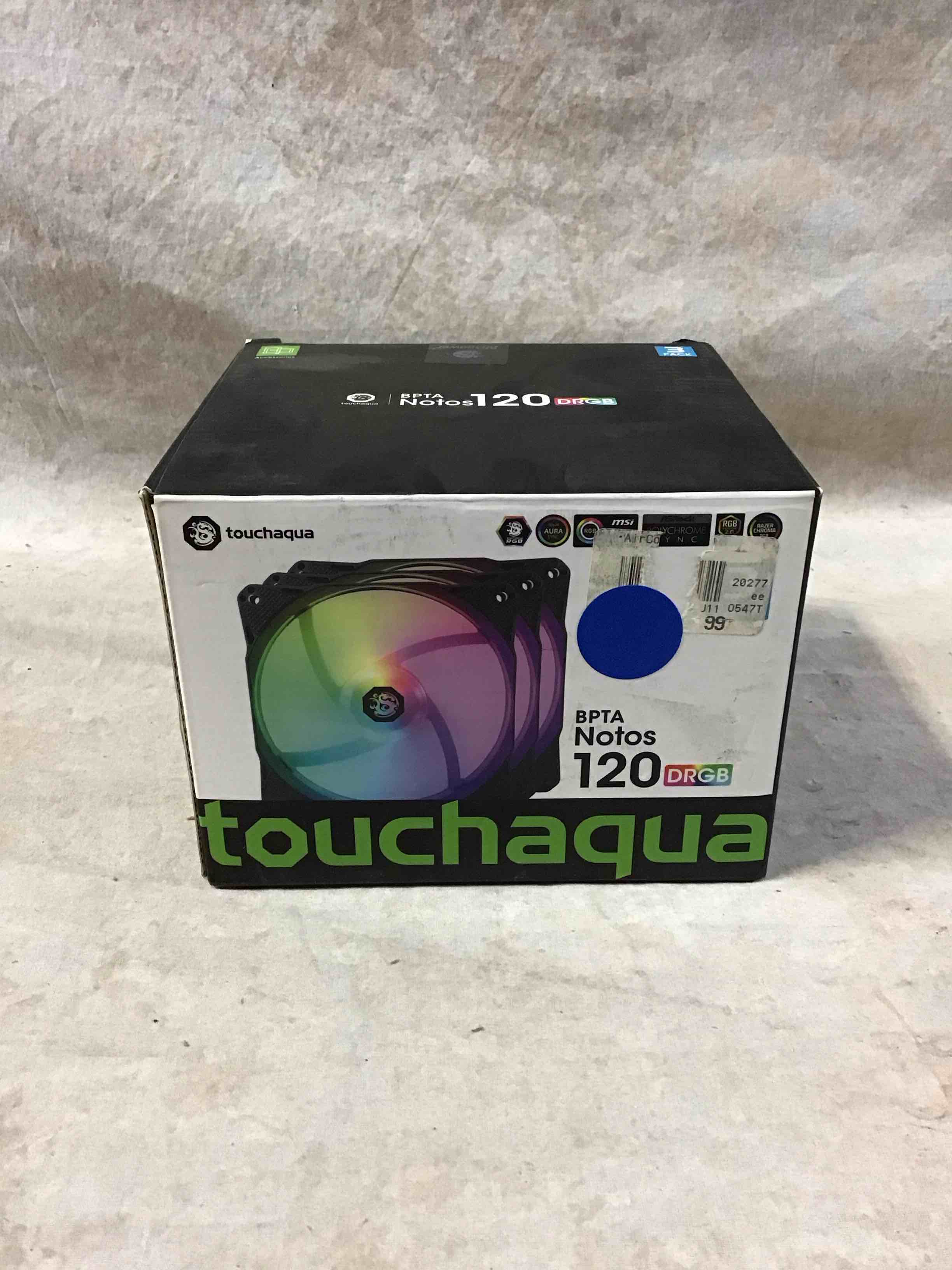 Condition photo showing Good Condition for Bitspower Notos 120mm Case Fan  DRGB Computer Fan PWM PC Cooling Fan LED High Airflow Desktop Silent Cooler 1800 RPM w/PWM Fan Hub Digital RGB Controller (3 Pack)