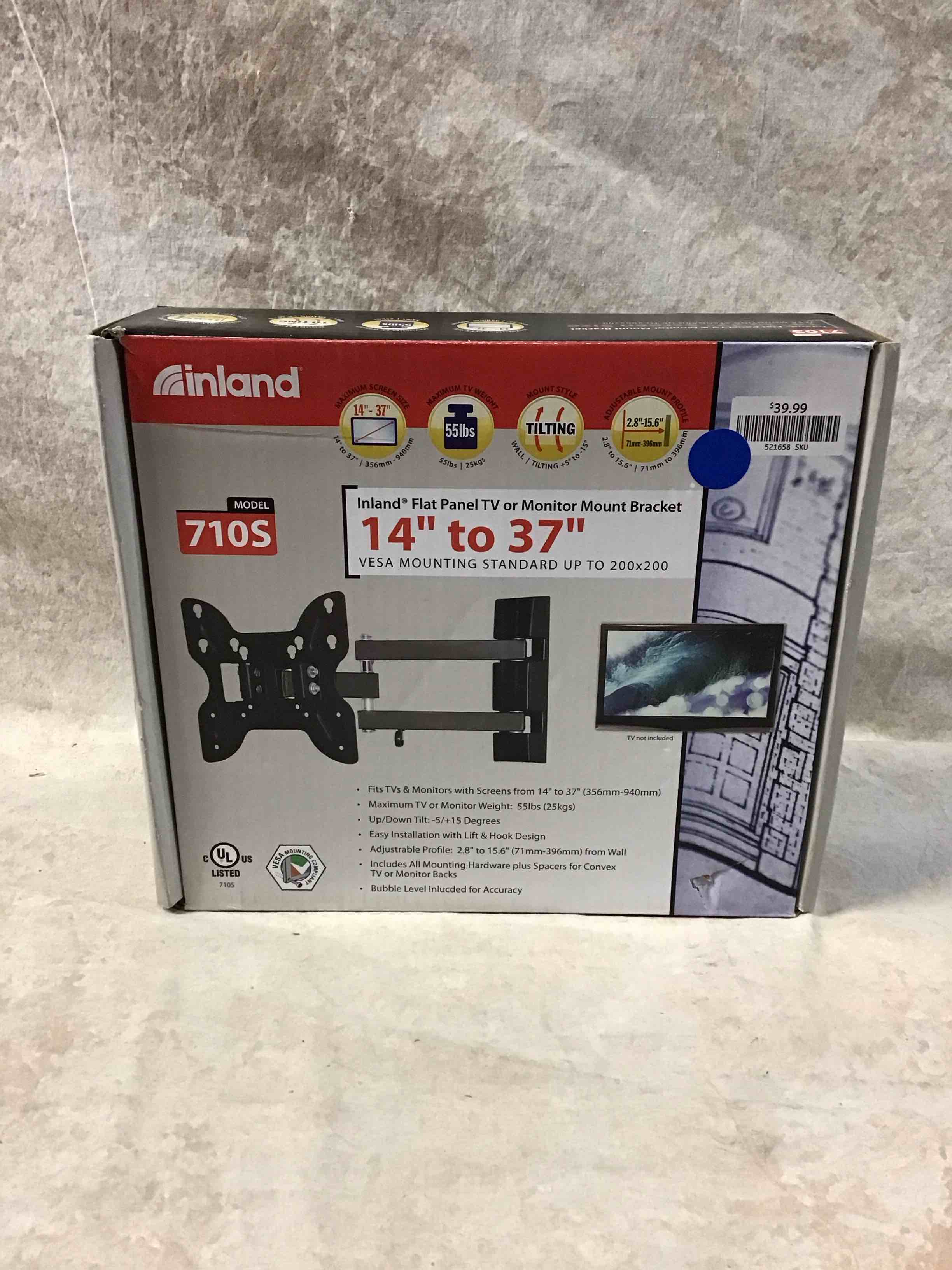 Condition photo showing Good Condition for Inland 14"-42" Swivel TV/Monitor Wall Mount 710S