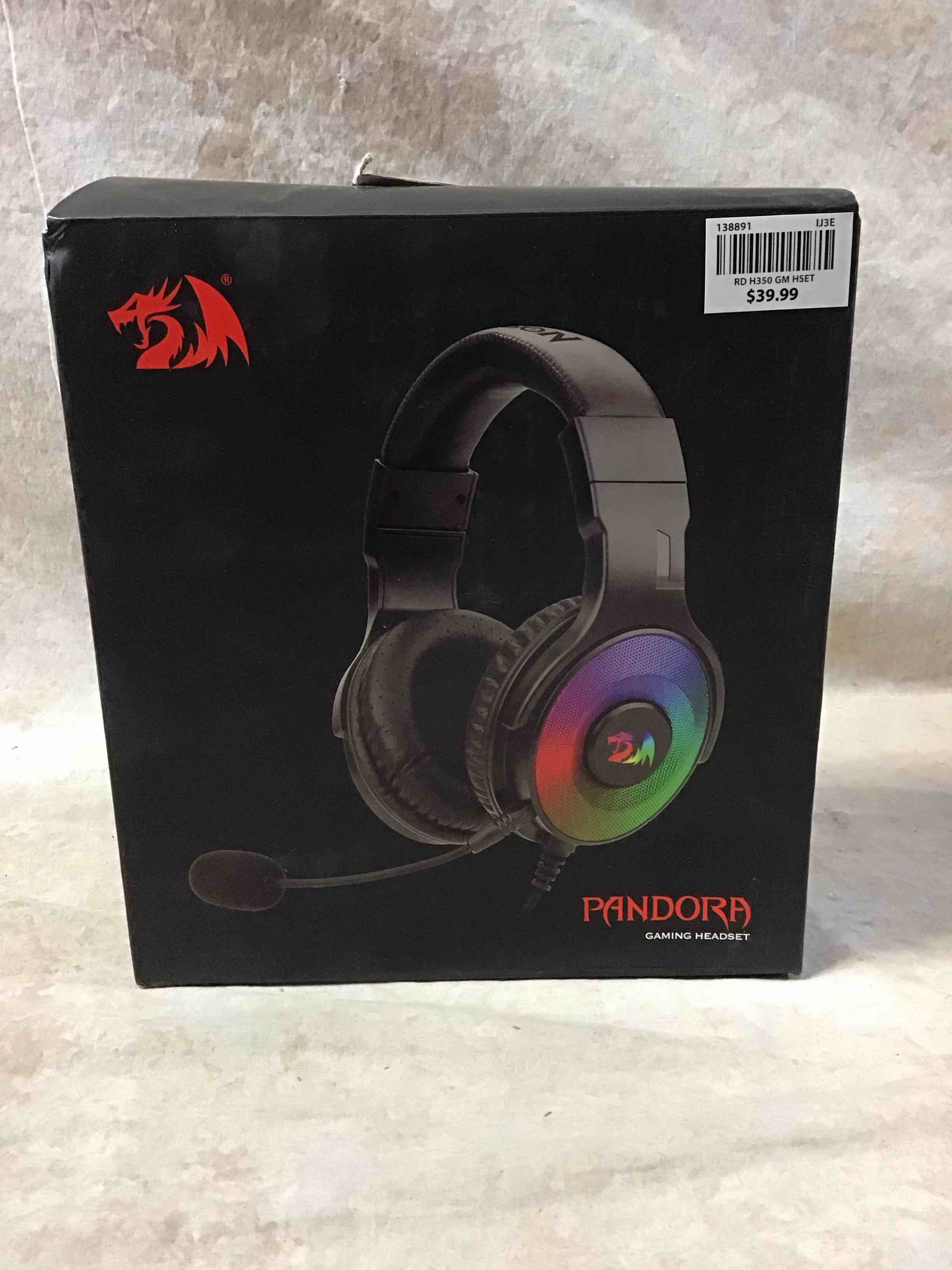 Condition photo showing Good Condition for REDRAGON - H350 RGB Pandora Wired 7.1 Surround Gaming Headset - Black
