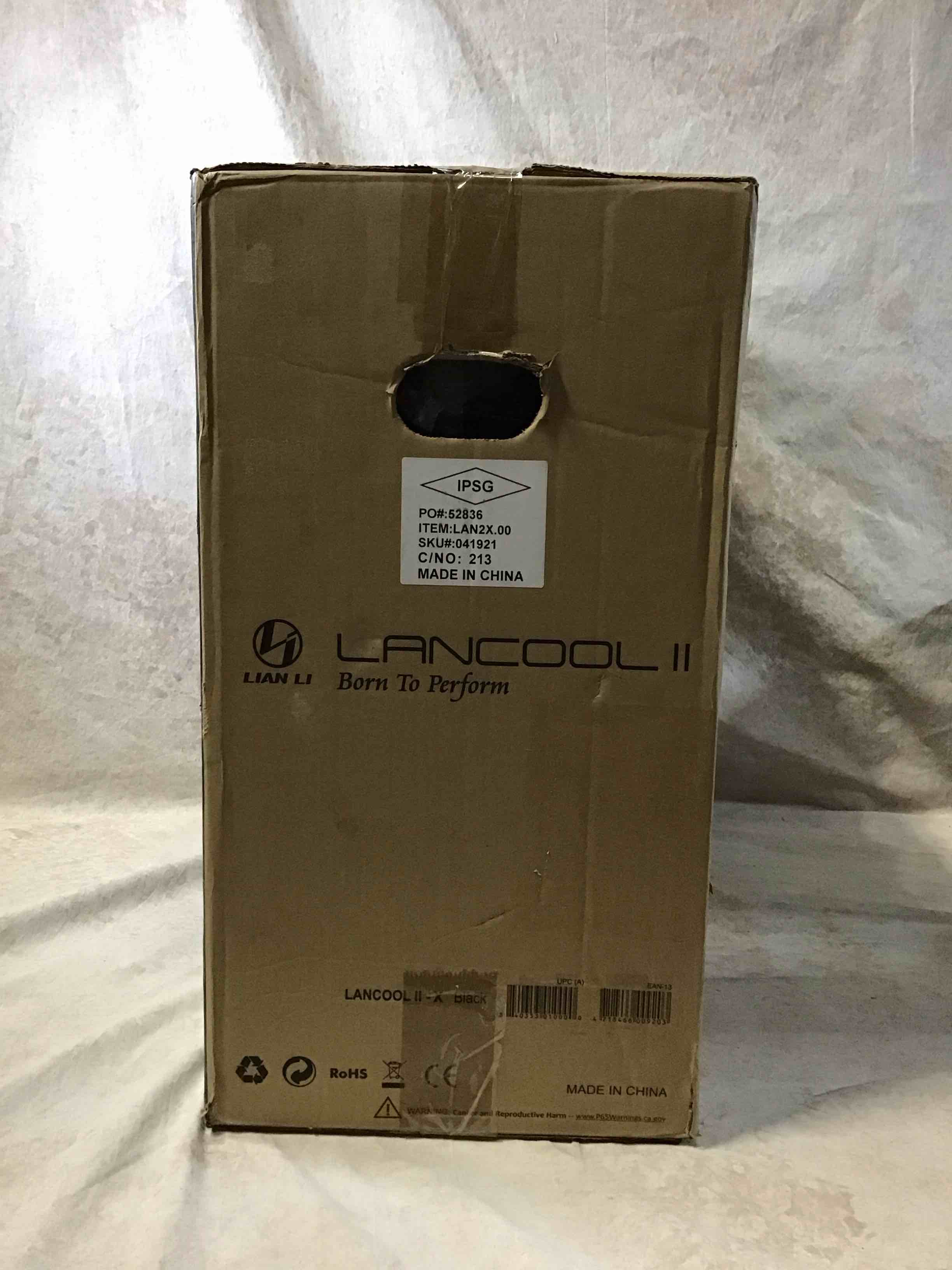 Lancool II - X - Tower - extended ATX - no power supply - black - USB/Audio