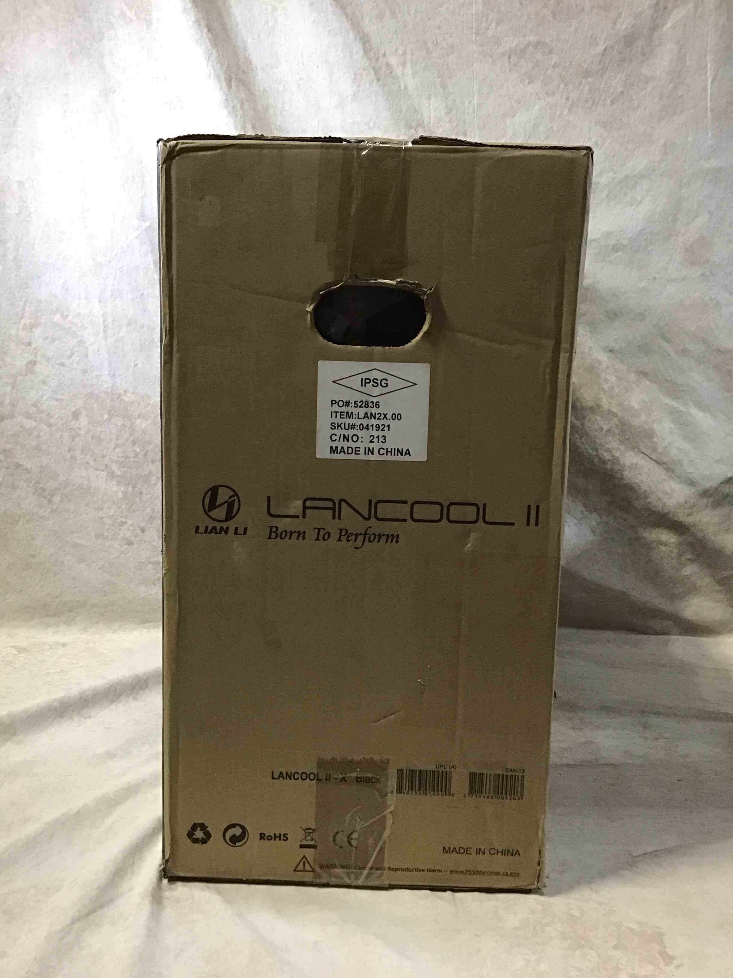 Condition photo showing New/Like New for Lancool II - X - Tower - extended ATX - no power supply - black - USB/Audio