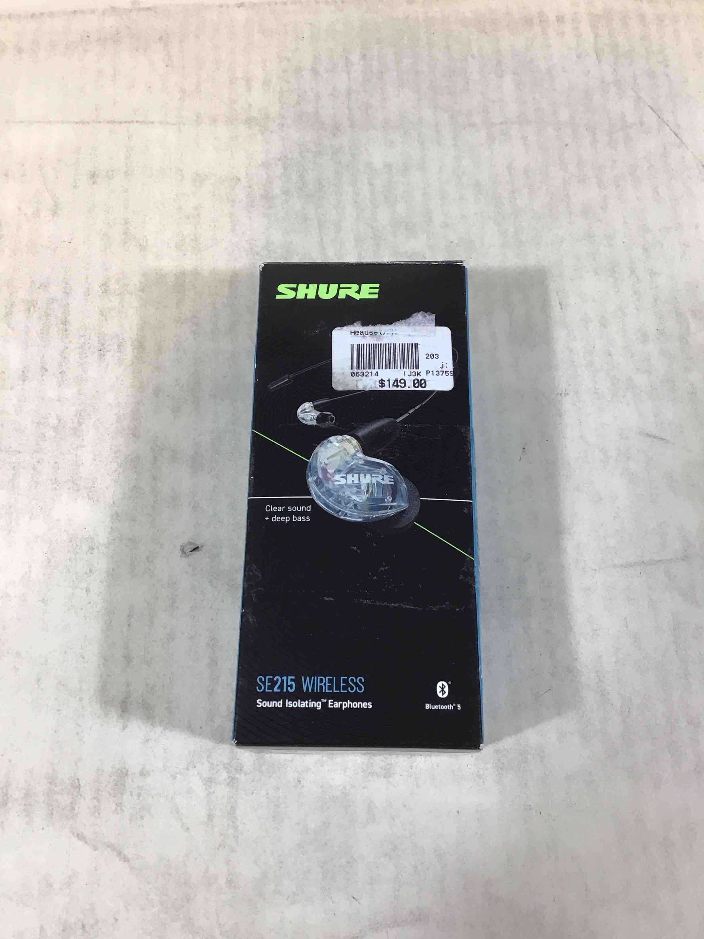 Shure Se215-cl+bt2 Wireless Sound-isolating Earphones W/ Bt 5.0 Clear,