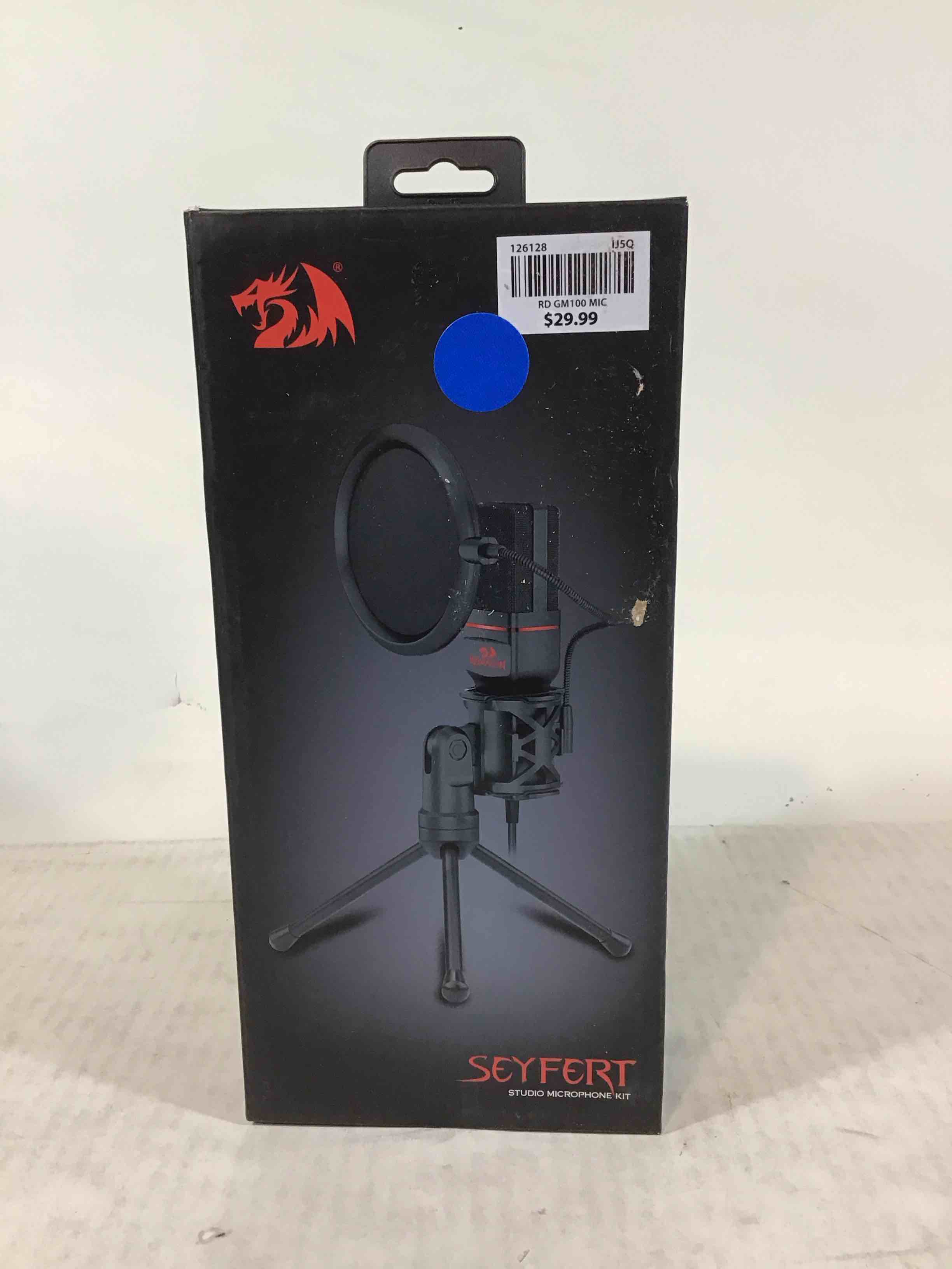 Condition photo showing Good Condition for Redragon Gm100 Omni Condenser Pro Microphone Mic Stand Tripod Audio 3.5mm Jack