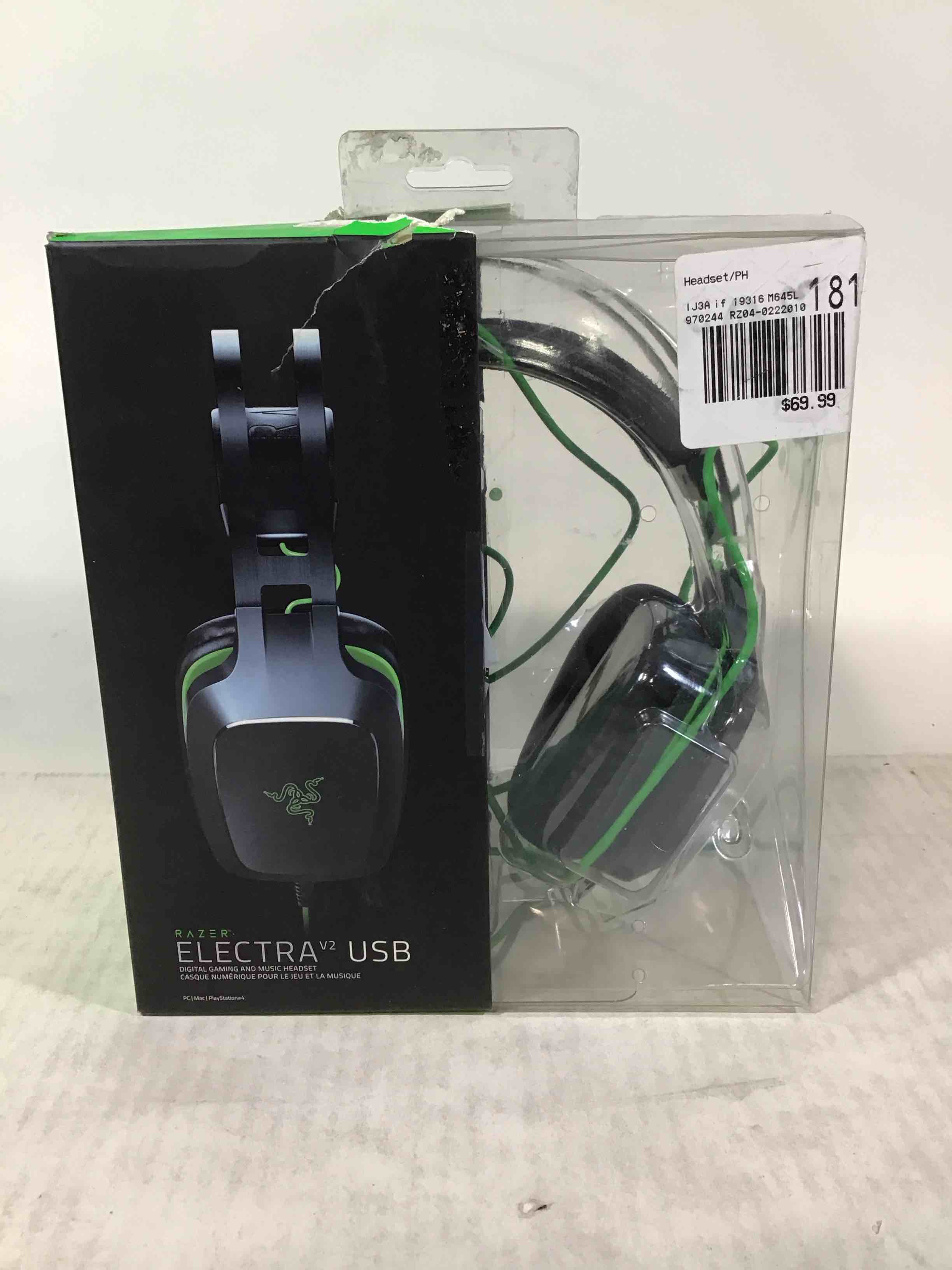 Condition photo showing Good Condition for Razer Electra V2 USB - Headset - full size - wired - USB