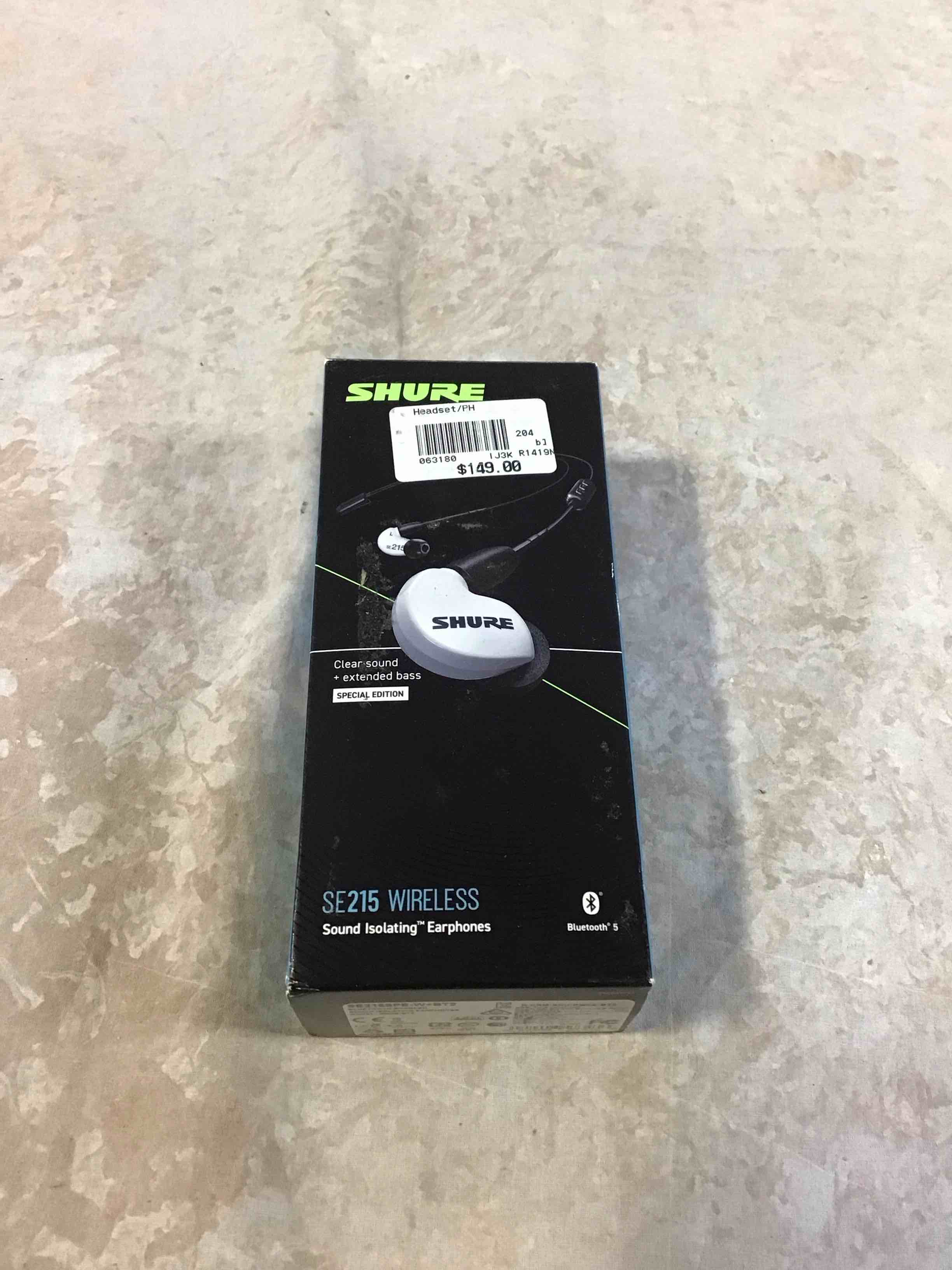 Condition photo showing Good Condition for Shure Se215spe-w+bt2 Special Edition White Wireless Sound-isolating Earphones