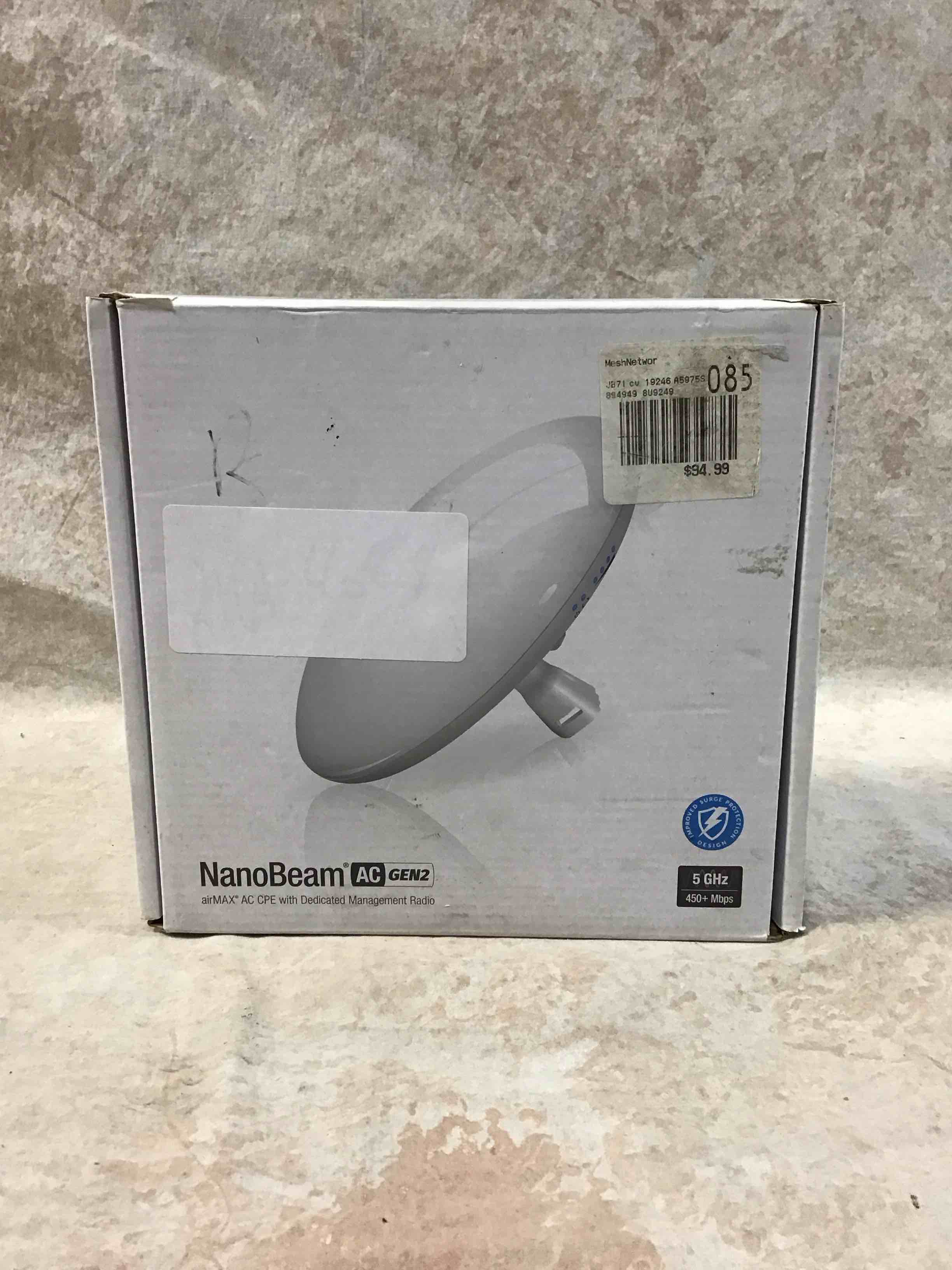 Condition photo showing Good Condition for Ubiquiti Nanobeam Ac Gen2 Nbe-5Ac-Gen2 Ieee 802.11Ac 450 Mbit/S Wireless Bridge