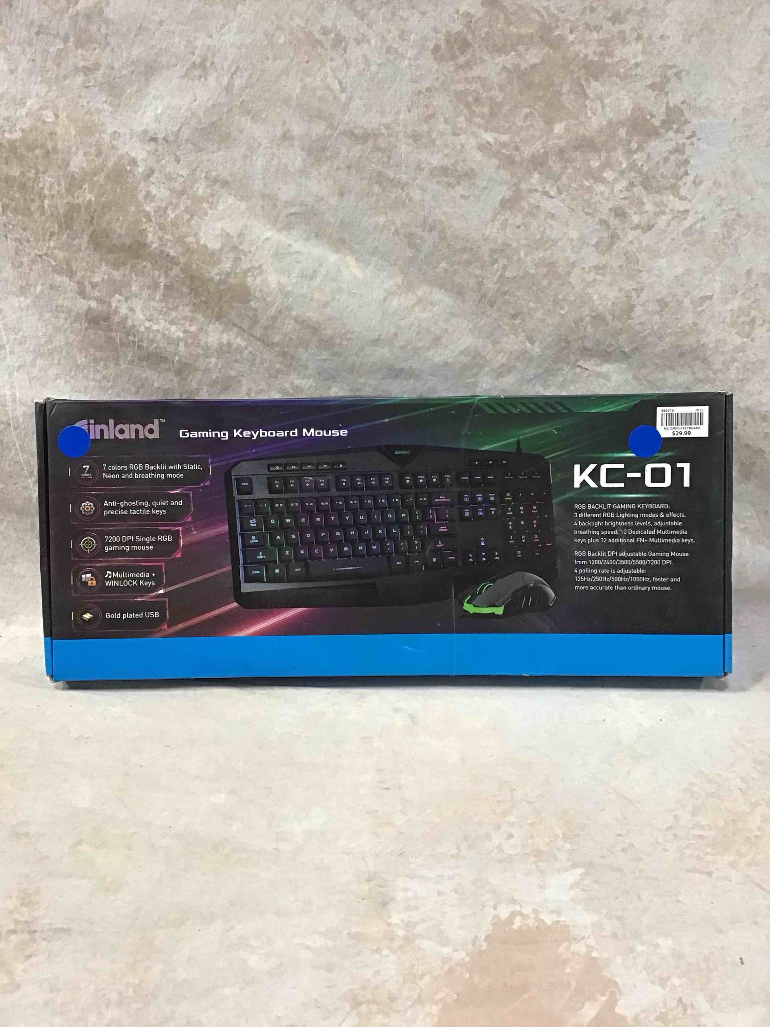 Condition photo showing Good Condition for inland KC-01 Gaming Keyboard Mouse Combo